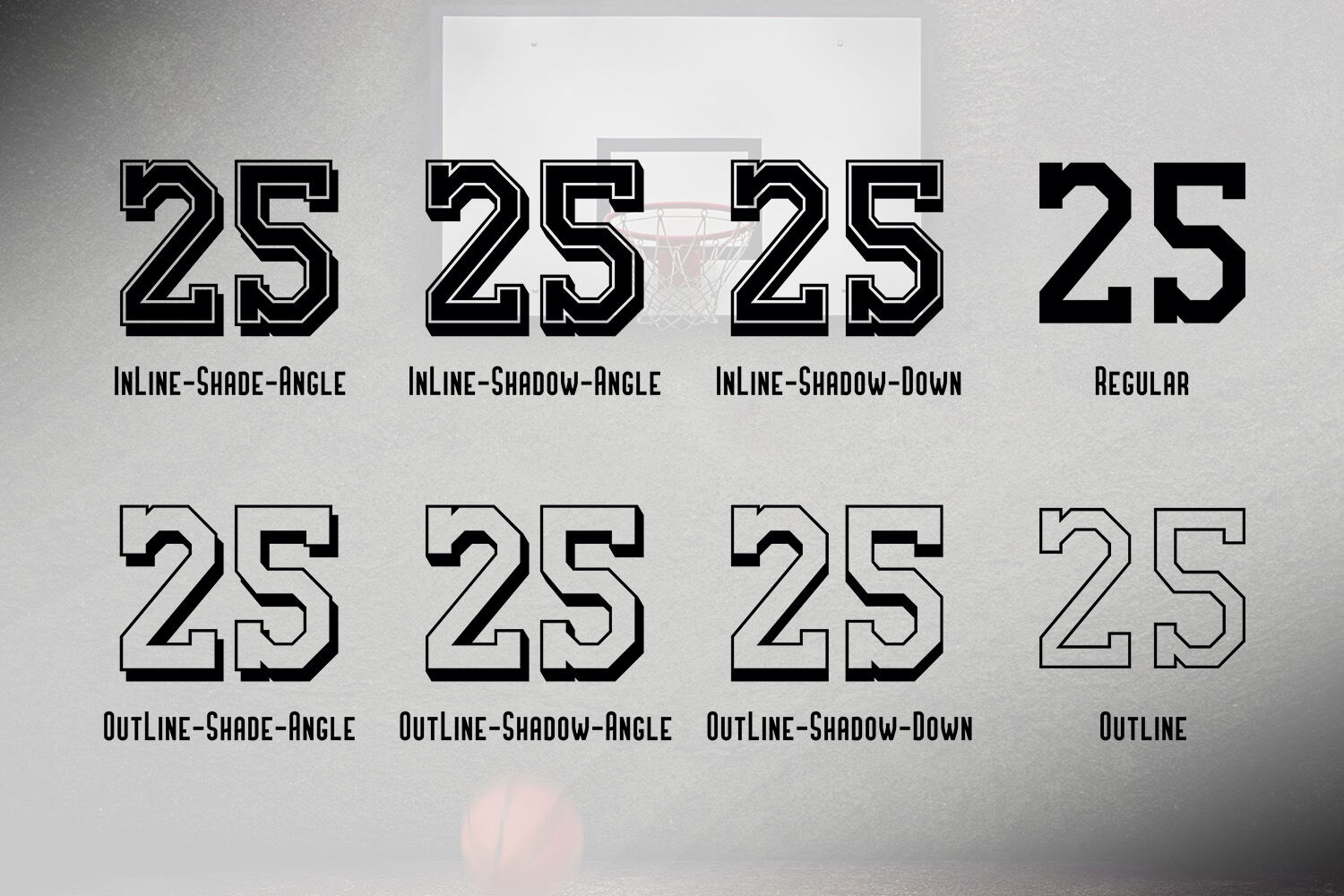 SPORTONUM - Jersey Numbers and Tall Display font