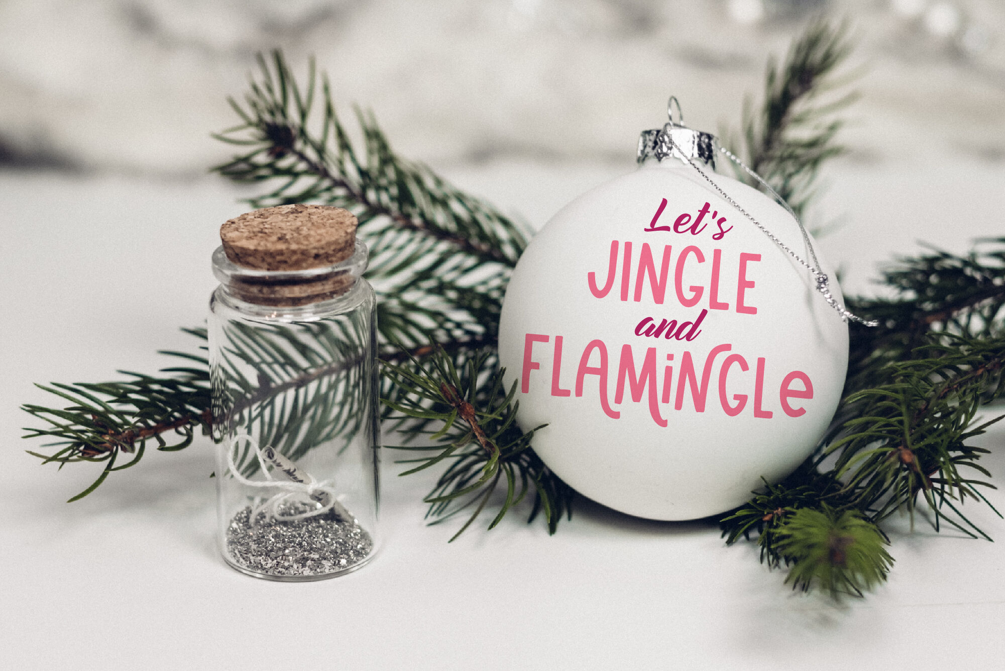 Download Lets JINGLE and FLAMINGLE Christmas quote. Christmas ...