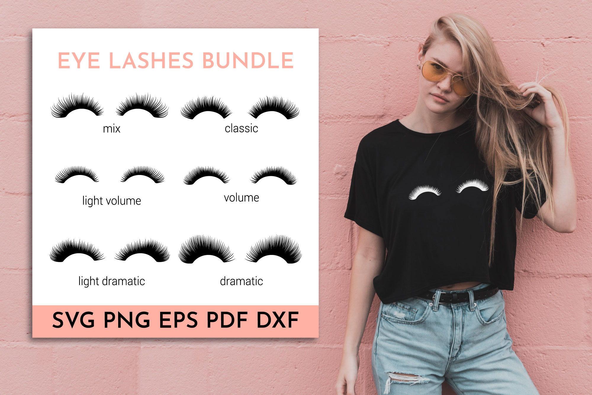 Download Eyelashes Svg Bundle Eye Lashes Svg Eyes Svg Fake Lashes By Blueoceanartstore Thehungryjpeg Com