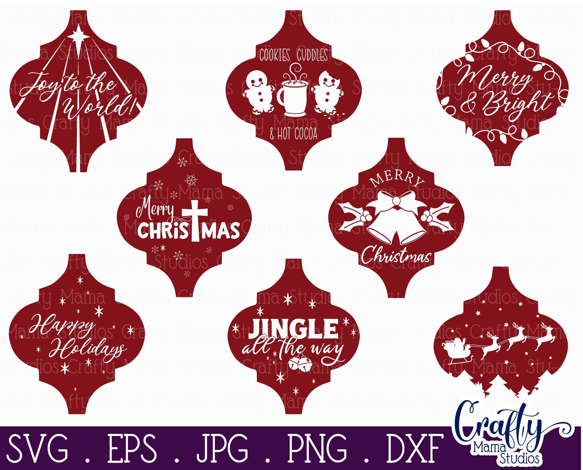 Download Arabesque Tile Ornament Svg, Christmas Svg By Crafty Mama ...