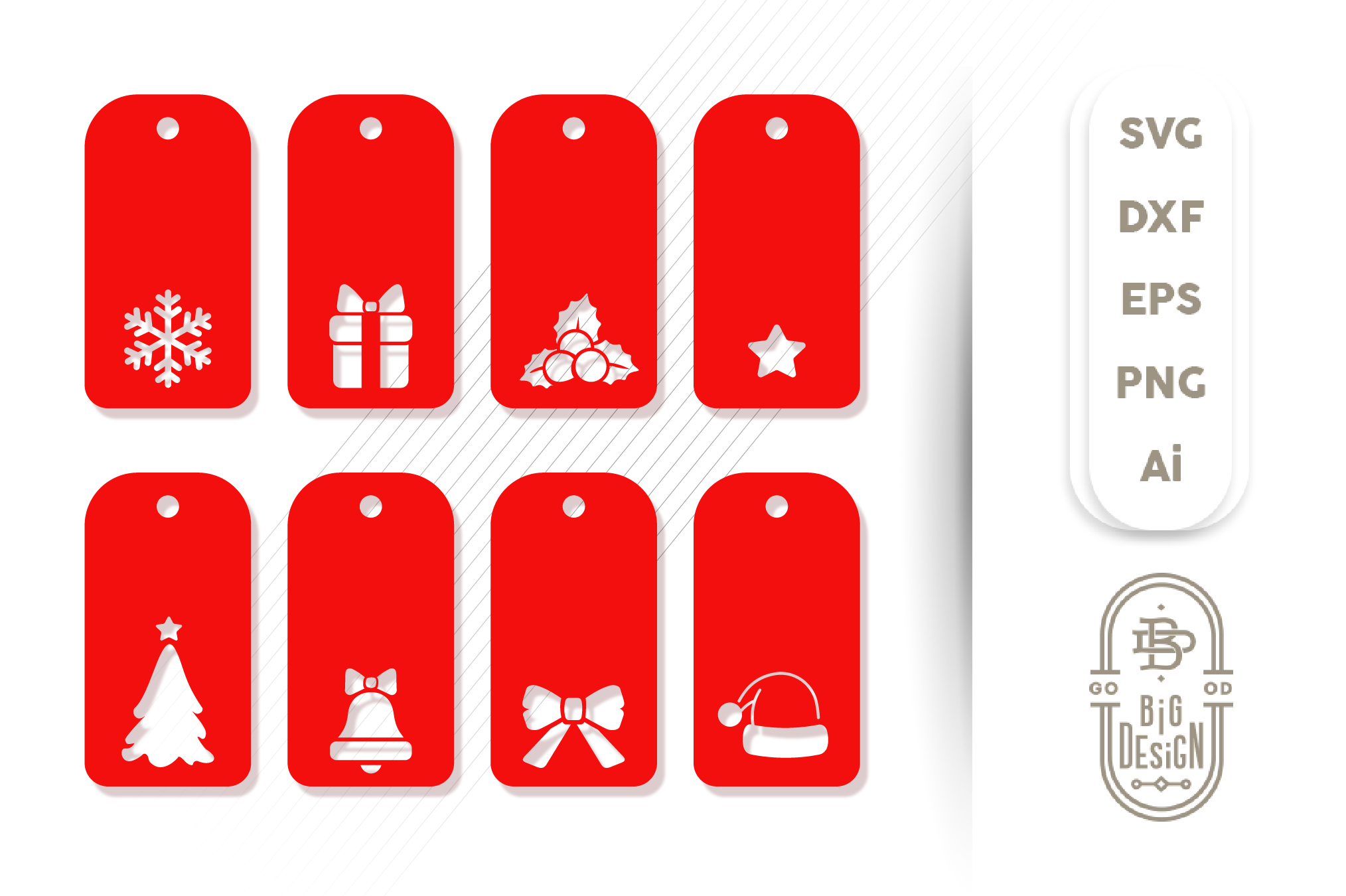 Christmas Gift Tags Svg 8 Label Svg Designs By Big Design Thehungryjpeg Com