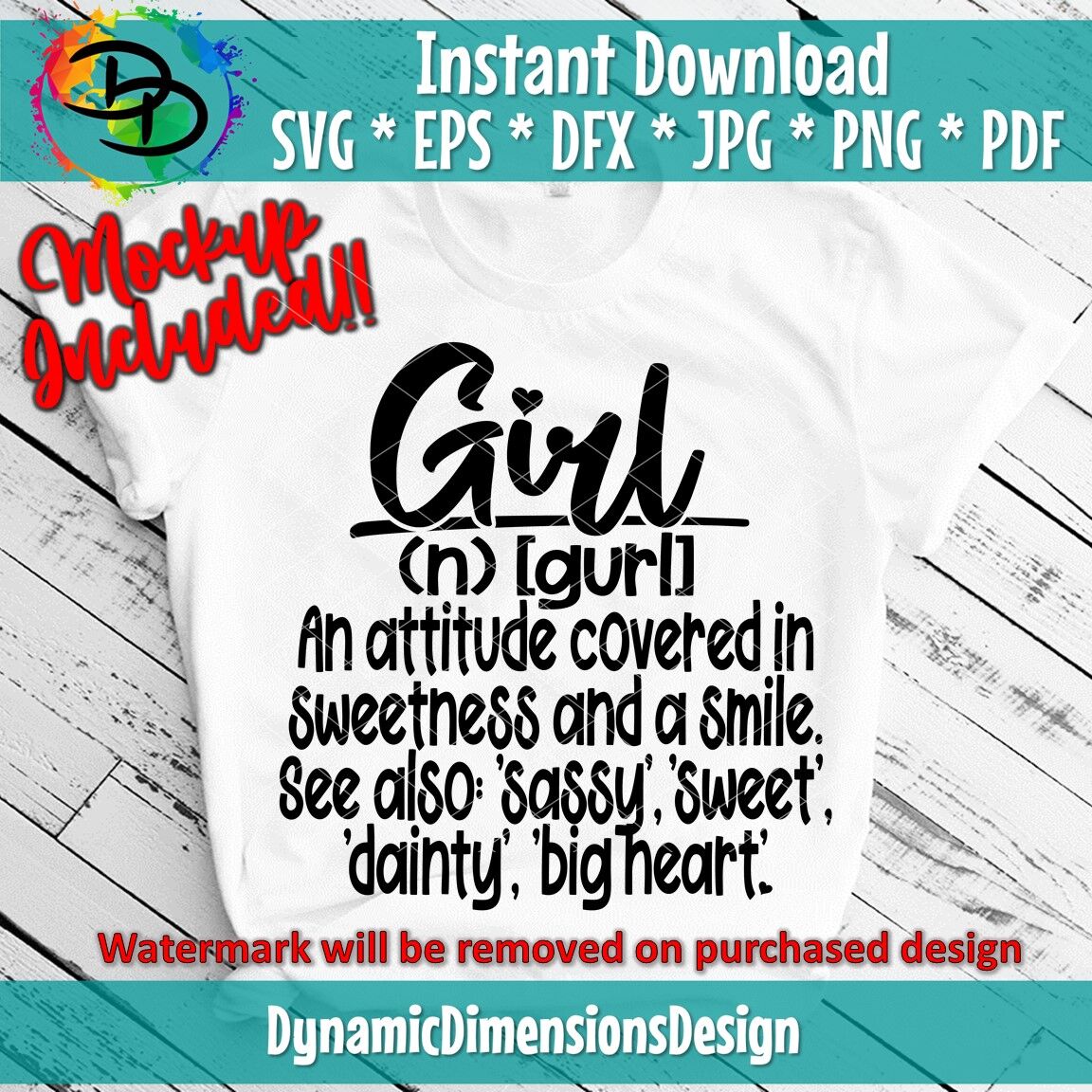 Download Girl Definition SVG Cut File, commercial use, instant ...