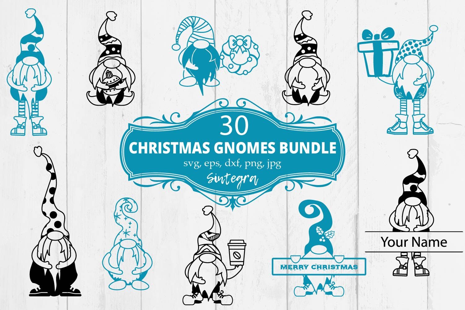 Download 30 Christmas Gnomes Svg Bundle By Sintegra | TheHungryJPEG.com