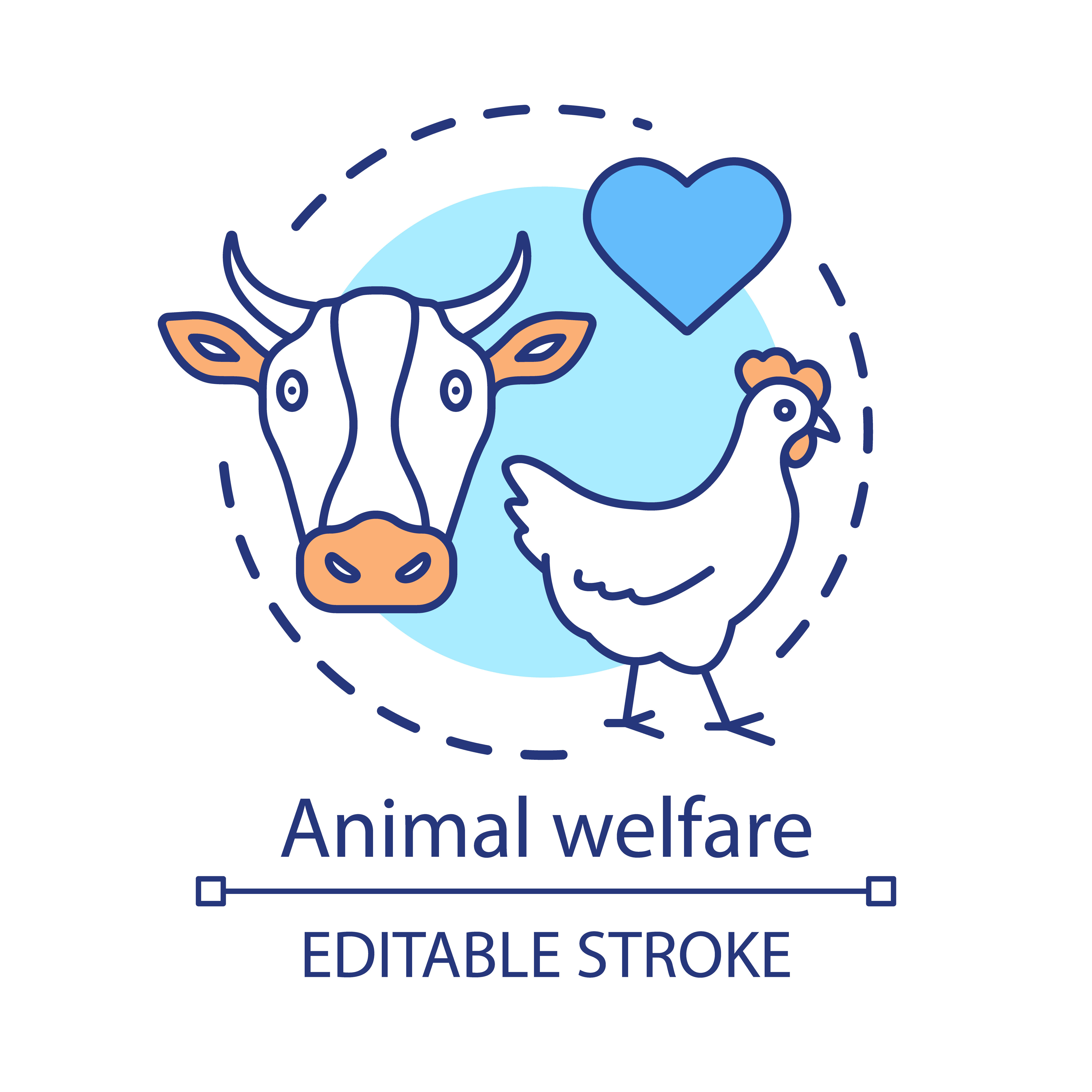 Animal welfare, care concept icon By bsd art factory | TheHungryJPEG.com