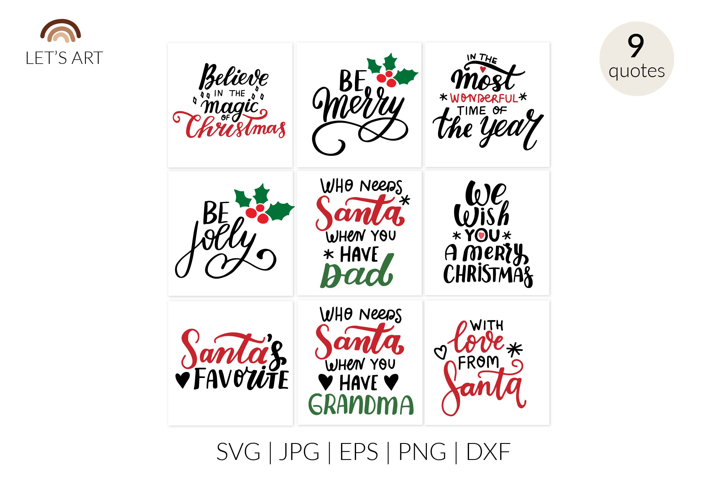 Funny Christmas clipart. Christmas quotes svg. Christmas phrases svg, By  LettersClipArt | TheHungryJPEG