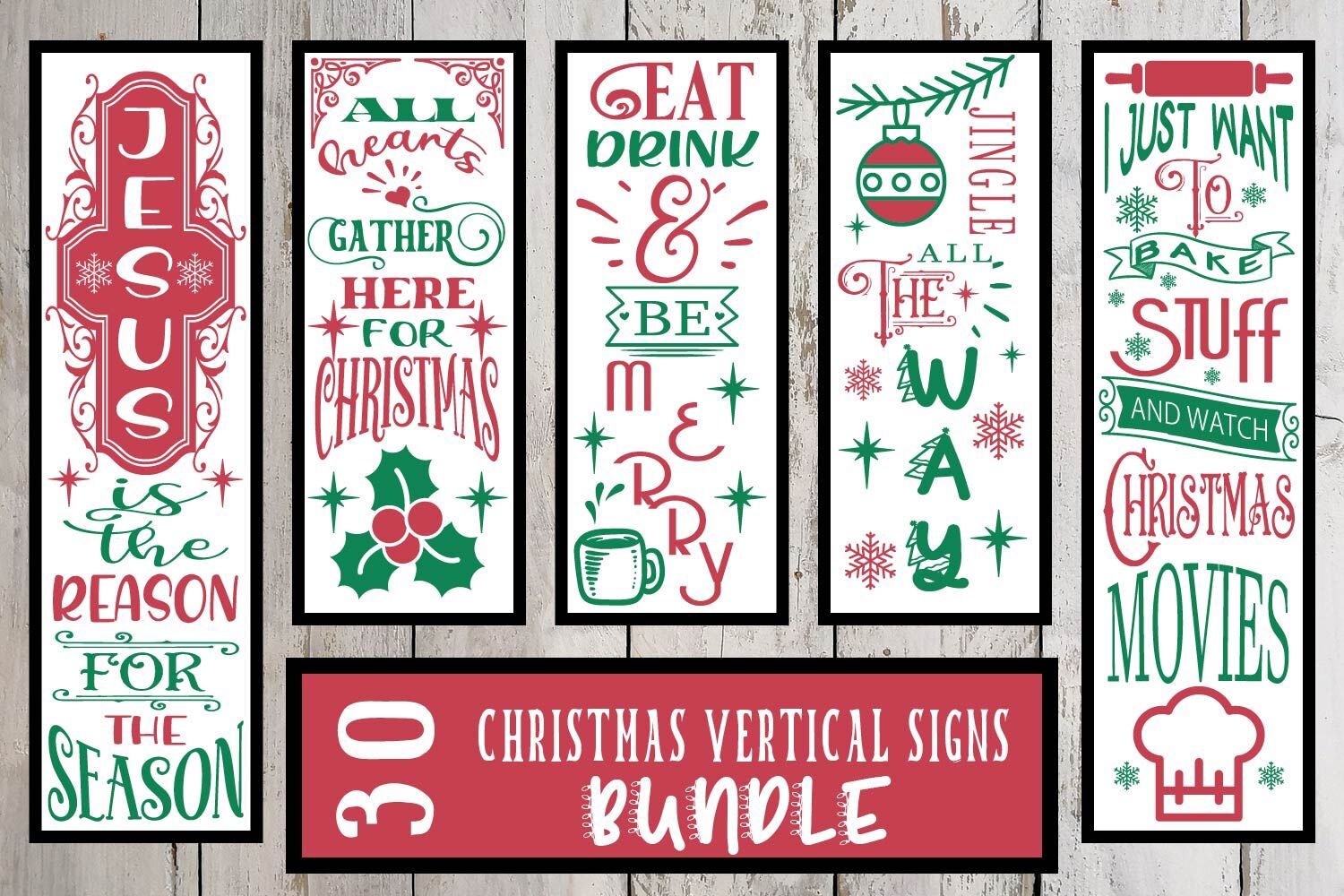 Download Christmas Vertical Porch Signs Svg Bundle By Sintegra ...