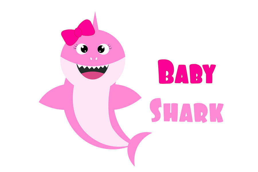 Baby Shark Svg Baby Girl Shark Svg Shark Clipart Funny Shark Svg By Lillyarts Thehungryjpeg Com