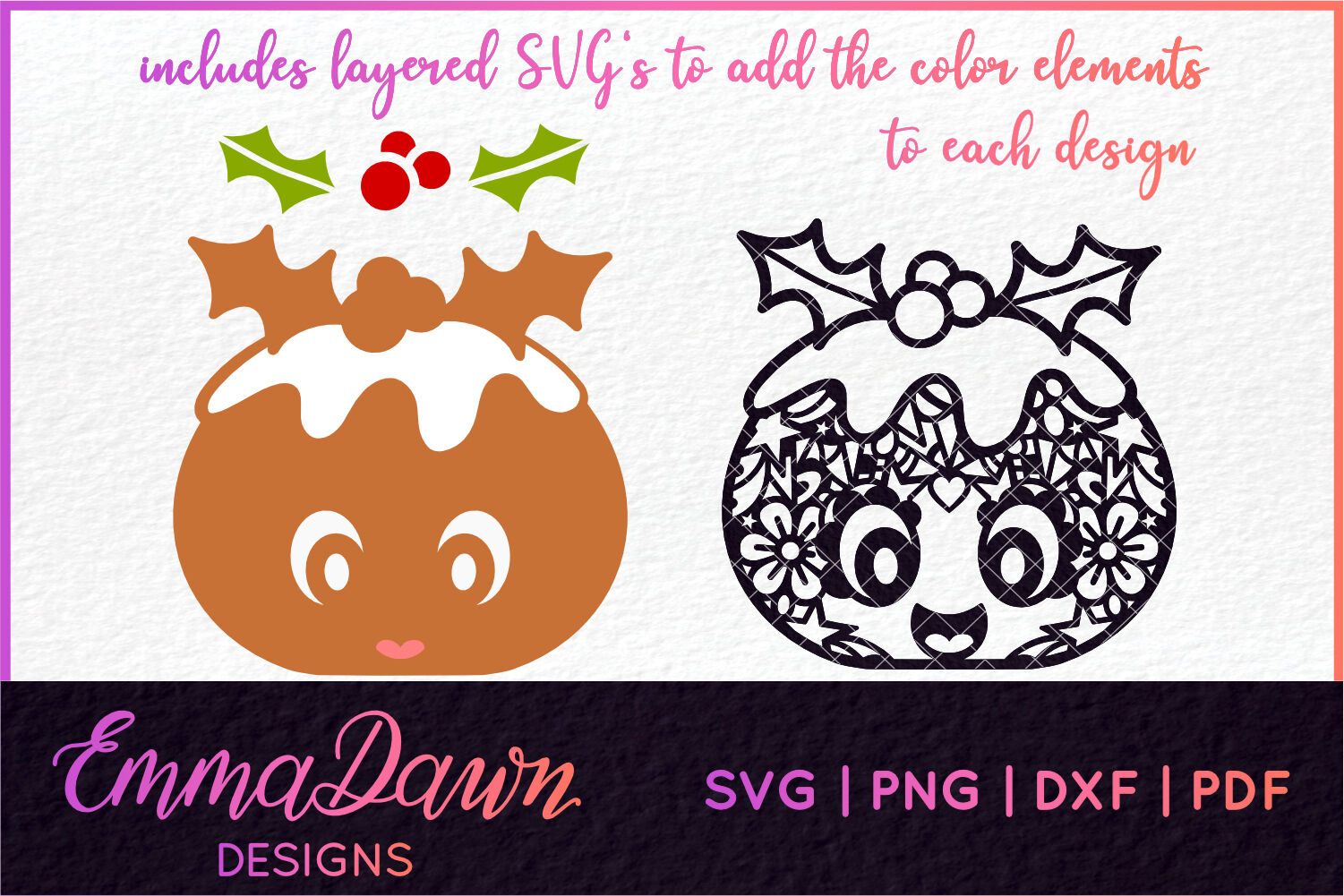 Download Brandy The Christmas Pudding Svg Mini Bundle 6 Designs By Emma Dawn Designs Thehungryjpeg Com