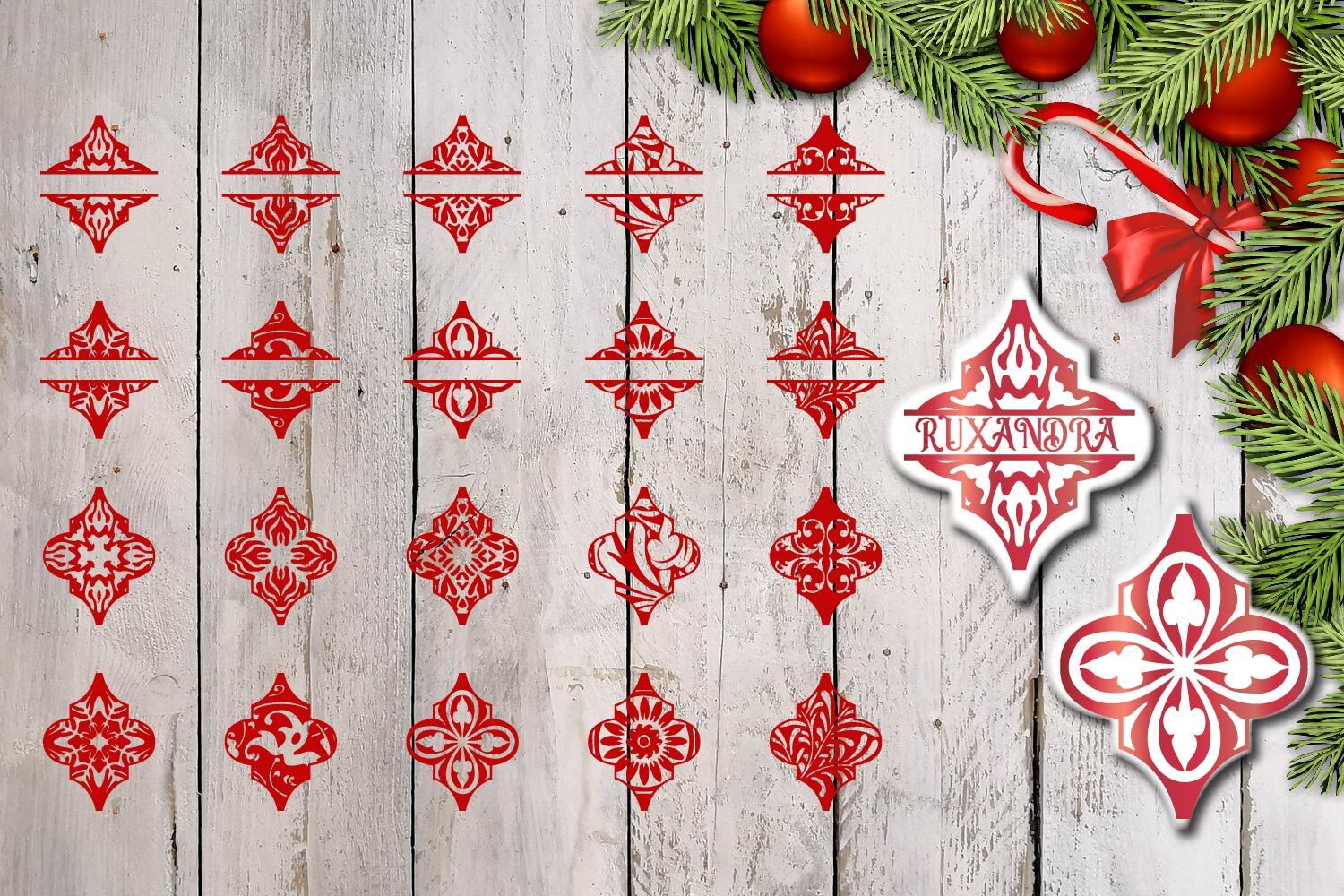 Download Ultimate Christmas Arabesque Ornament Bundle Svg By ...