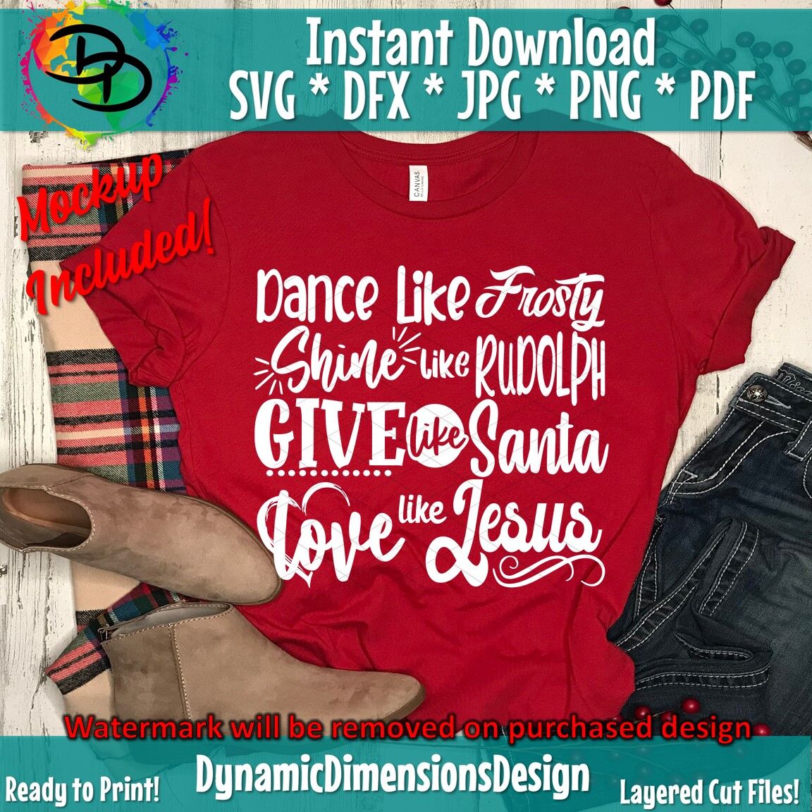 Download Dance Like Frosty Love Like Jesus By Dynamic Dimensions Thehungryjpeg Com