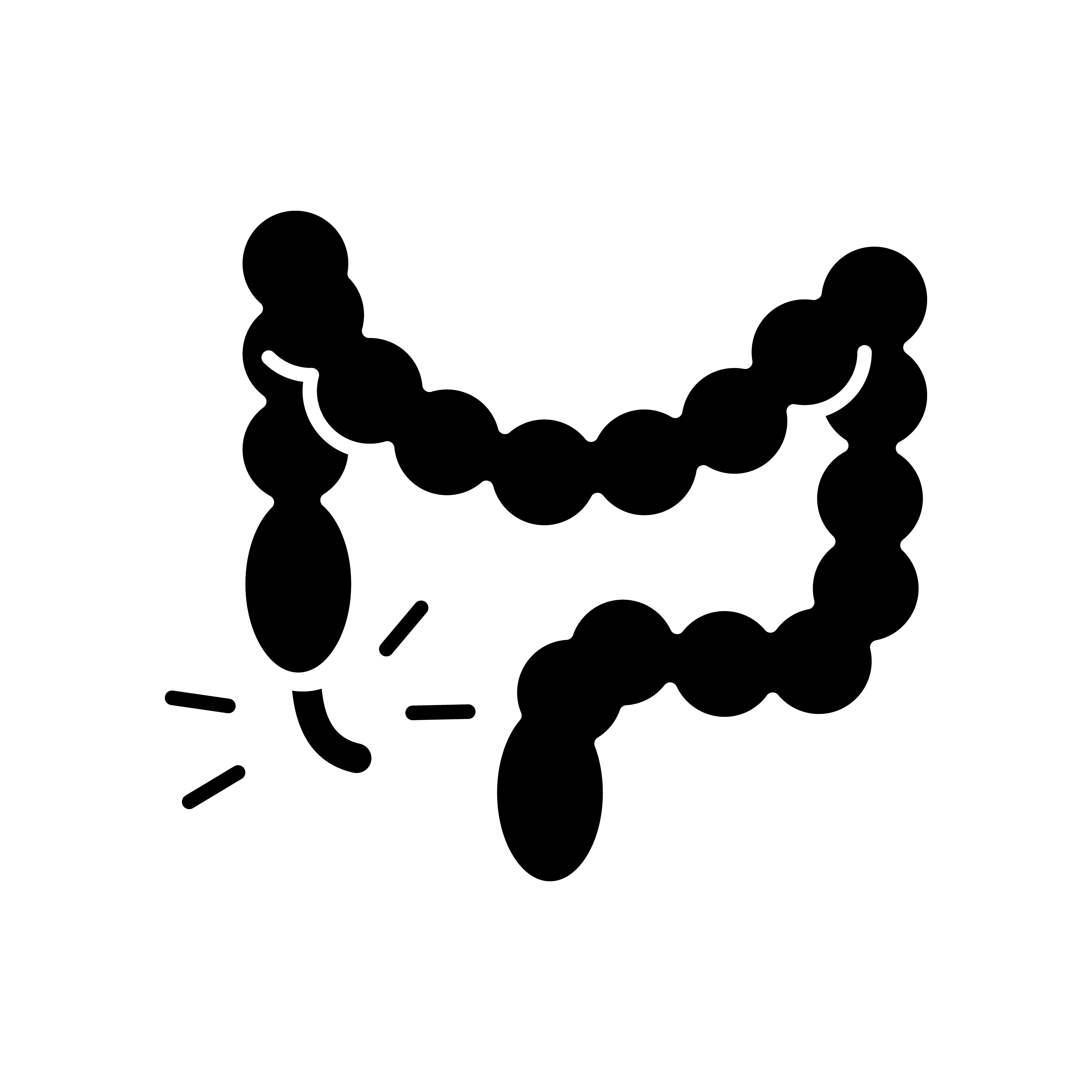Appendicitis black glyph icon By bsd studio | TheHungryJPEG