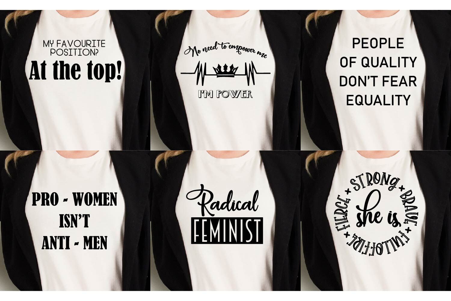 Feminist Quotes SVG bundle, Feminism Cutting file By Paper Switch |  TheHungryJPEG