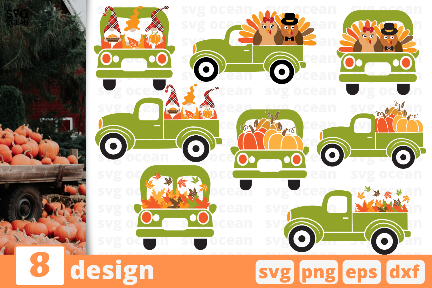 Download Thankful truck SVG bundle By SvgOcean | TheHungryJPEG.com