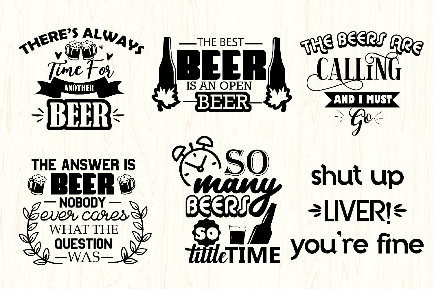 Download Beer Svg Quotes Bundle Beer Quotes Bundle Beer Svgs Beer By Paper Switch Thehungryjpeg Com