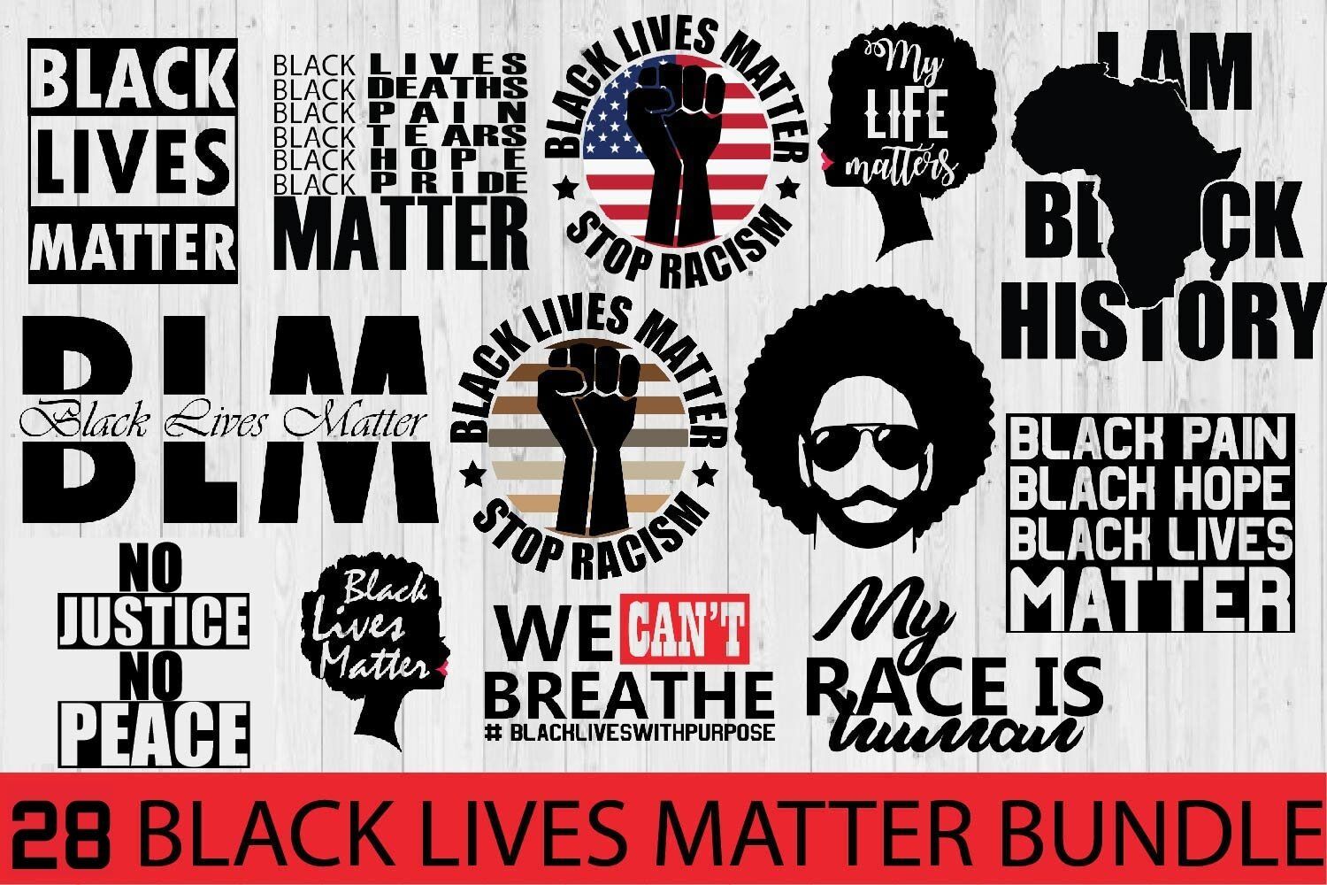 Black Lives Matter SVG Bundle Bundle · Creative Fabrica