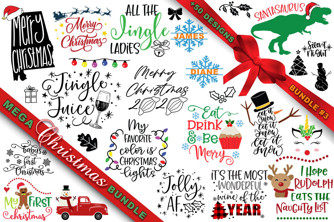 Download Mega Christmas Svg Bundle 3 By Freeling Design House Thehungryjpeg Com