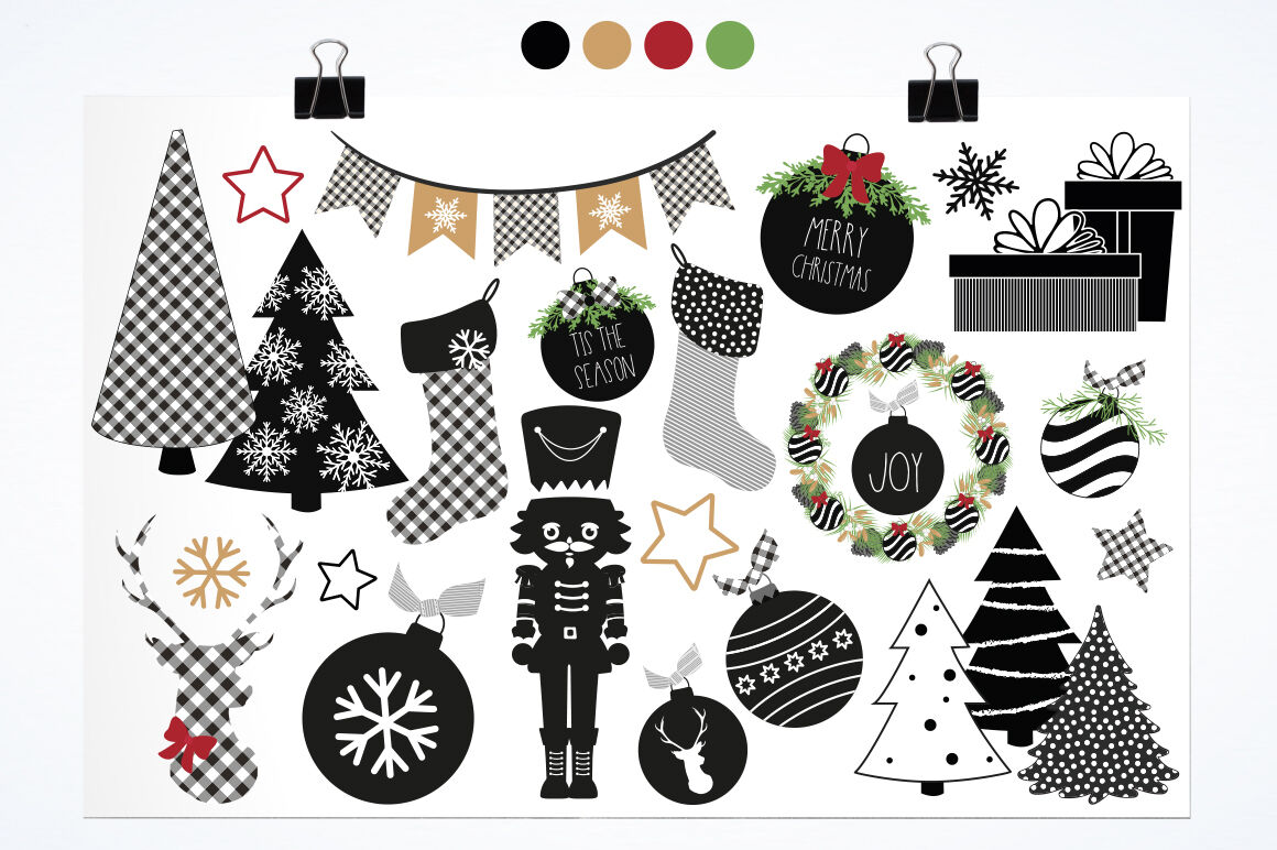 Modern Christmas By Prettygrafik Design | TheHungryJPEG.com