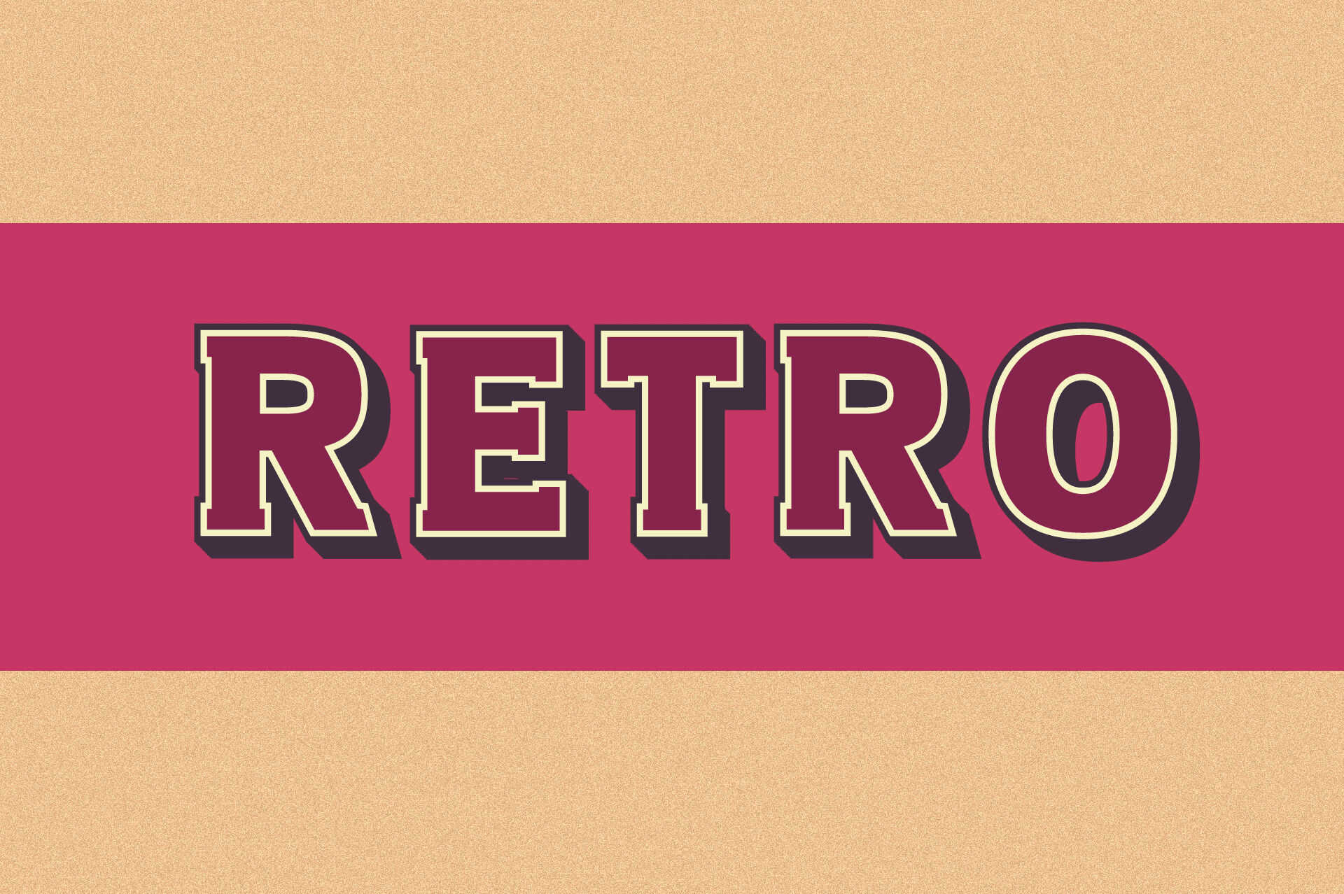 Retro 3d Svg Font By Ampersand Thehungryjpeg Com