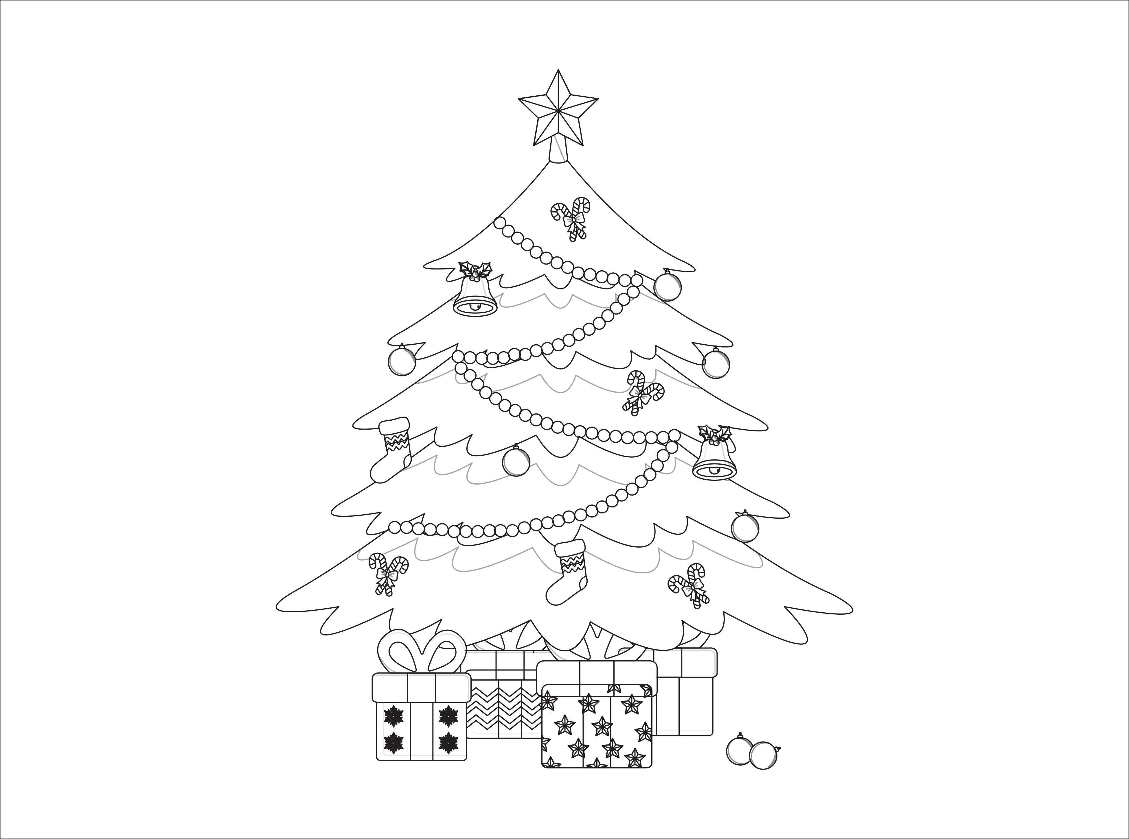 Download Christmas Tree Outline Icon Vector By Printables Plazza ...