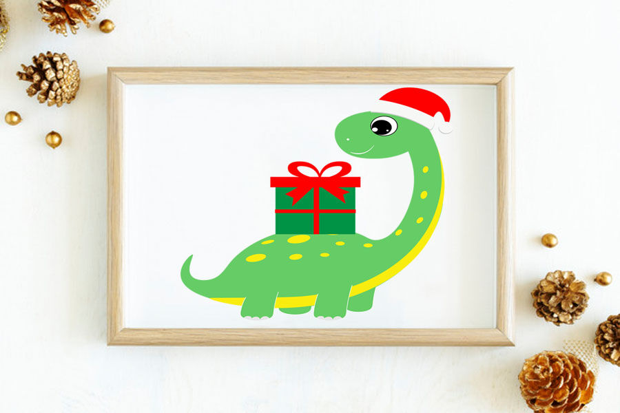 Christmas dinosaur svg, Cute dinosaur svg, dinosaur svg, christmas sv