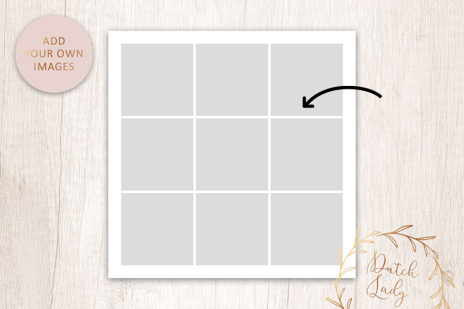 PSD Photo Collage Template #10 By The Dutch Lady Designs | TheHungryJPEG