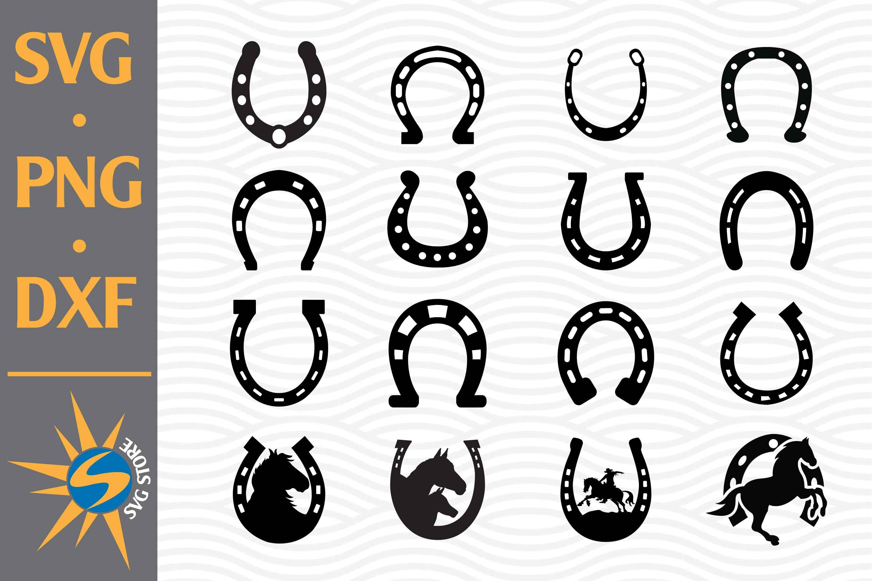 Horse Shoe SVG, PNG, DXF Digital Files Include By SVGStoreShop
