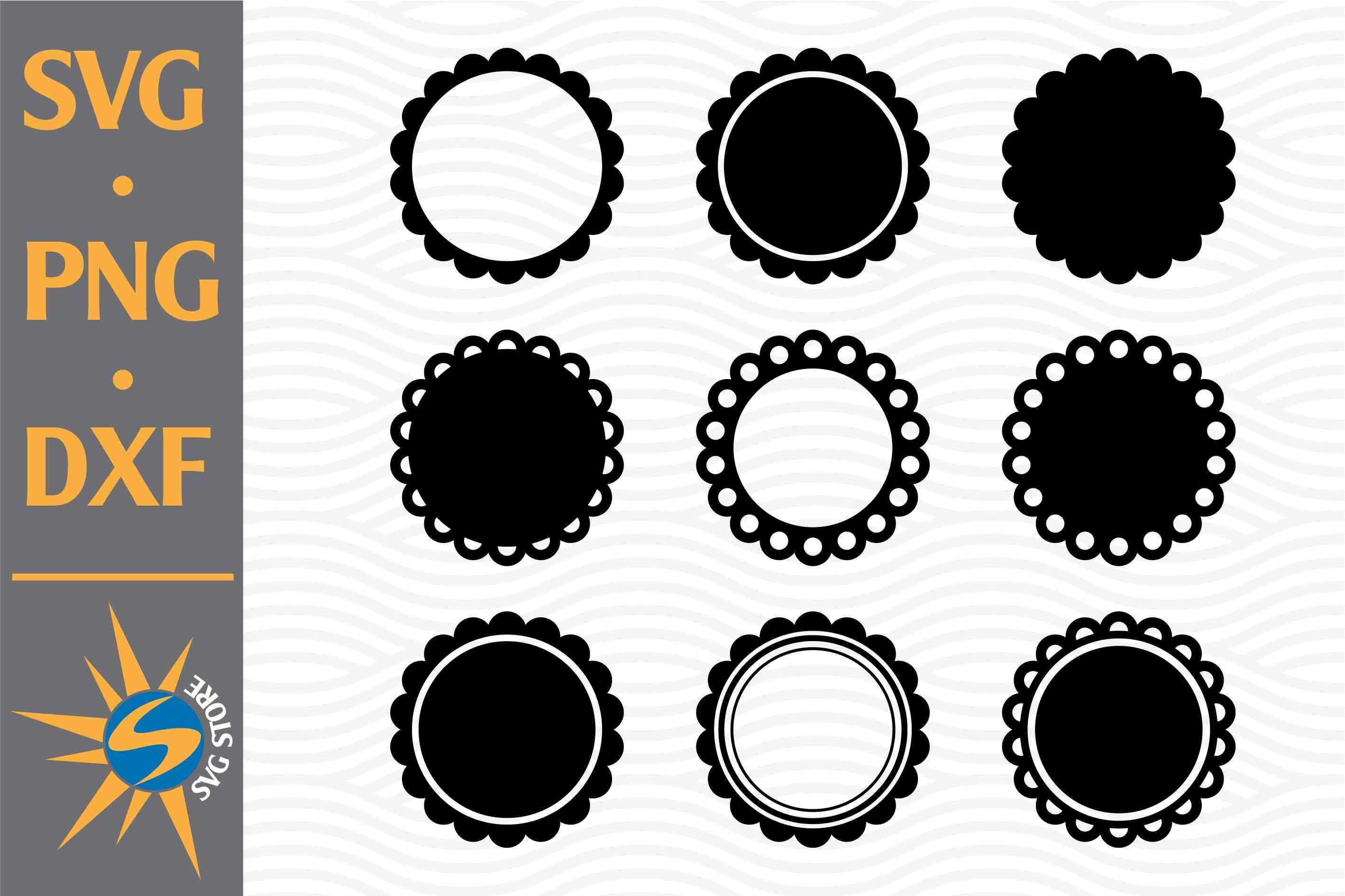 Download Scallop Circle Svg Png Dxf Digital Files Include By Svgstoreshop Thehungryjpeg Com