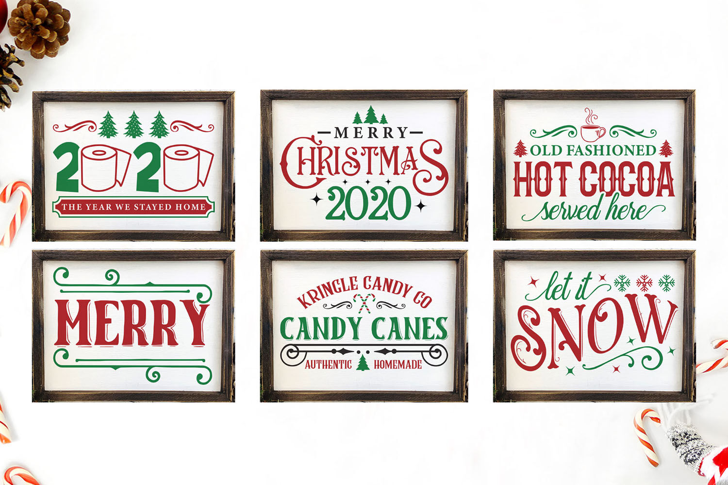 Download Christmas Sign Svg Bundle 12 Christmas Landscape Sign Svg By Craftlabsvg Thehungryjpeg Com