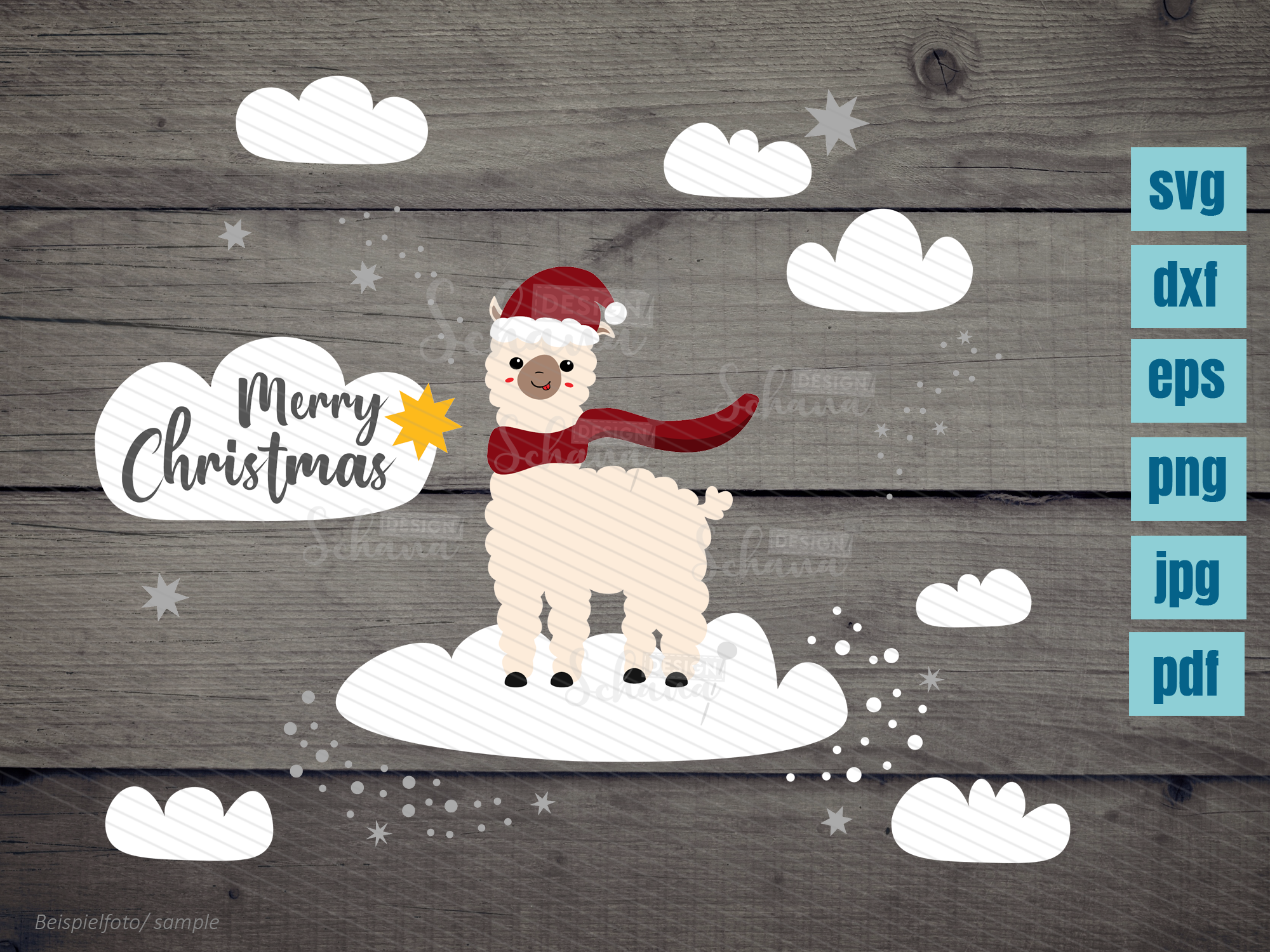 Download Xmas Llama Svg Christmas File Merry Christmas Svg Sweet Christmas By Schanadesign Thehungryjpeg Com