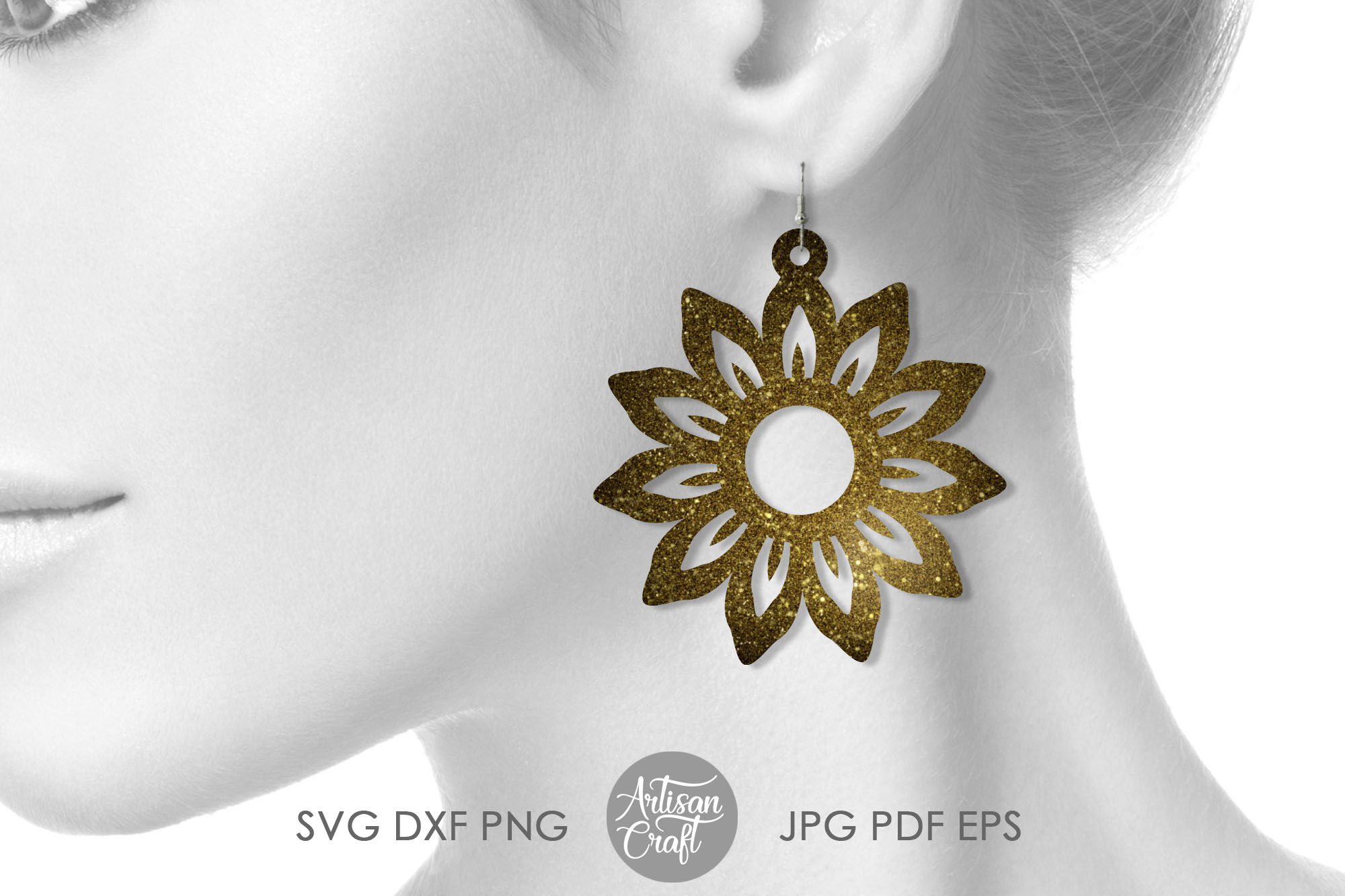 Free Free 75 Sunflower Earring Svg SVG PNG EPS DXF File