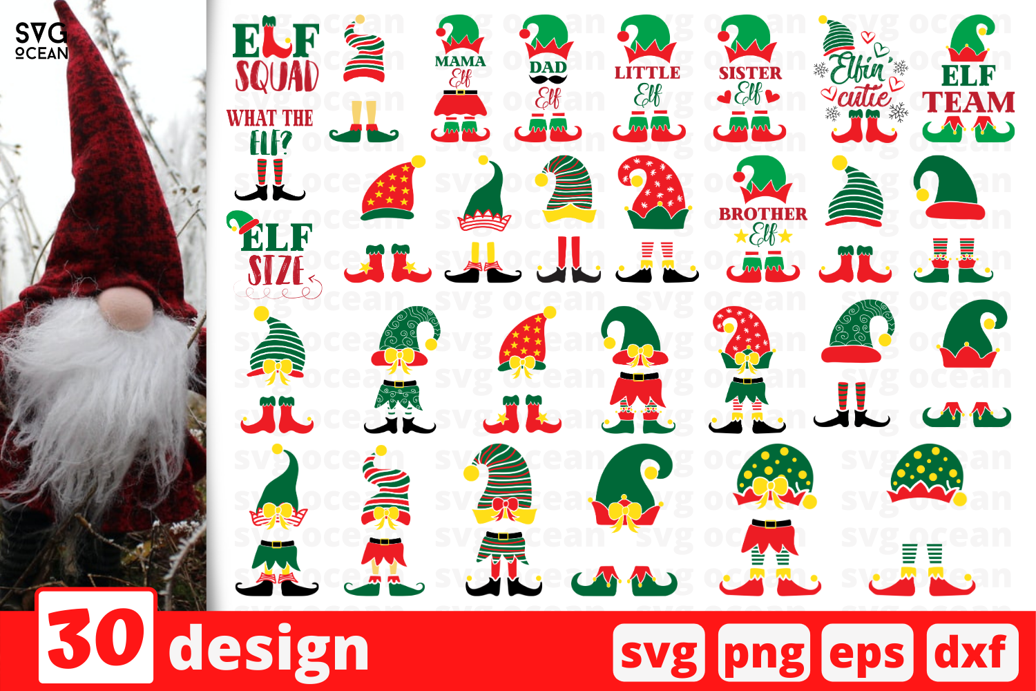 Christmas Elf SVG Bundle By SvgOcean | TheHungryJPEG