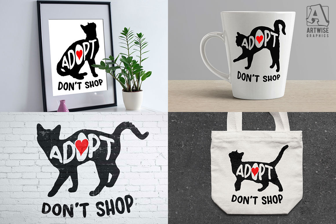 Download Support Cats And Pets Adoption Animal Rescue Svg Cut Files By Artwise Graphics Thehungryjpeg Com