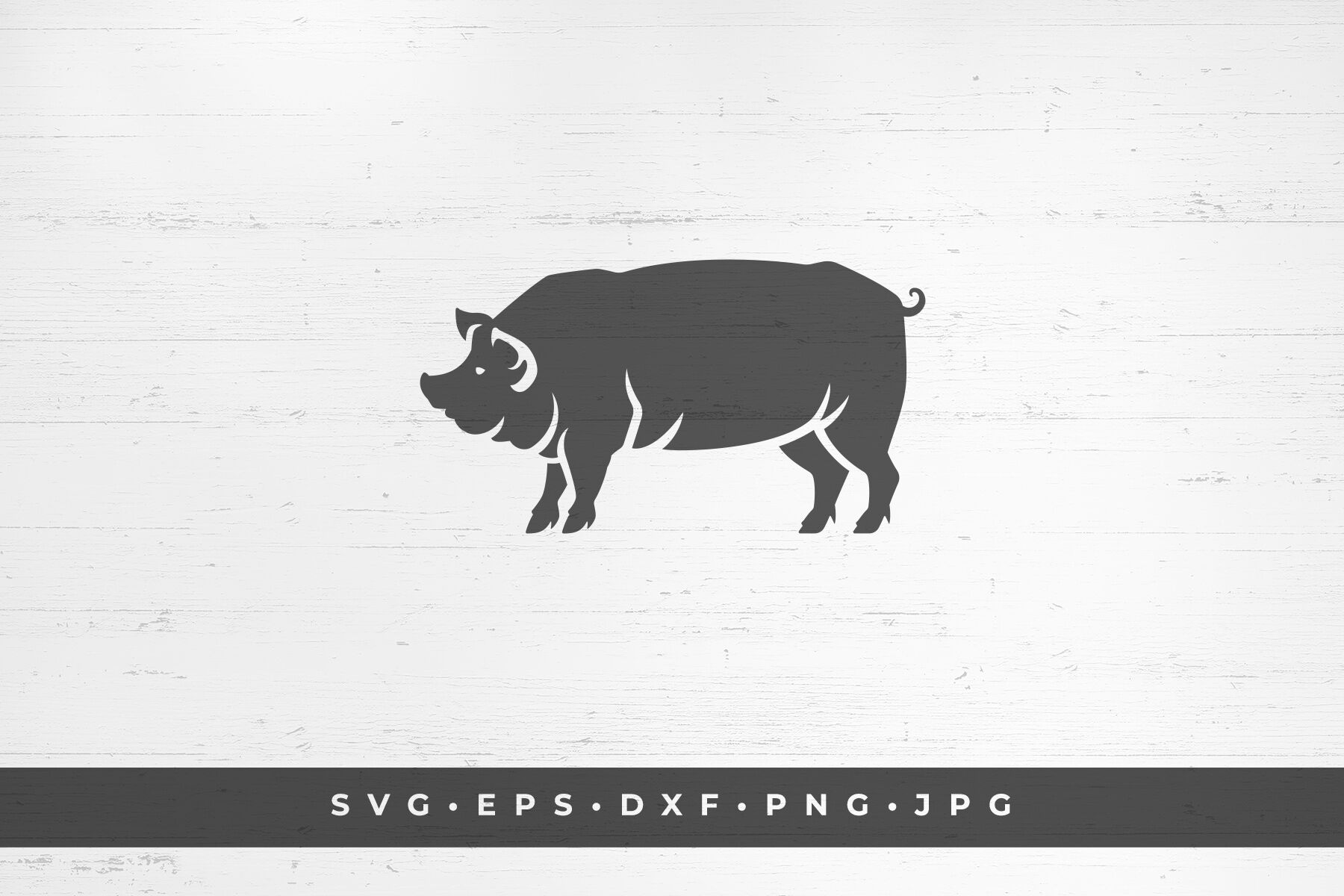 Pig Icon Isolated On White Background Vector Illustration Svg Png D By Vasya Kobelev Thehungryjpeg Com