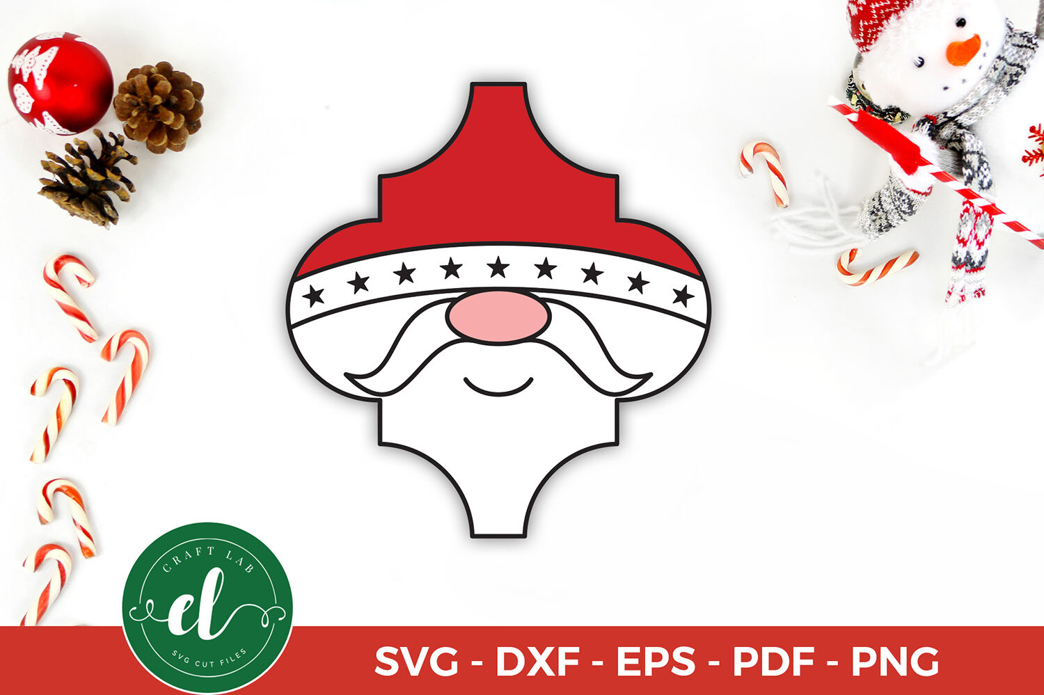 Download Christmas SVG, Gnome, Arabesque Tile Ornament SVG, DXF ...