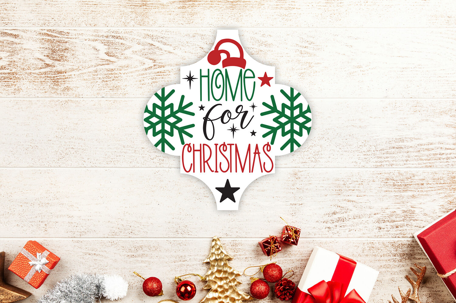 Download Arabesque Tile Ornament SVG, Joyful, Christmas SVG, DXF ...