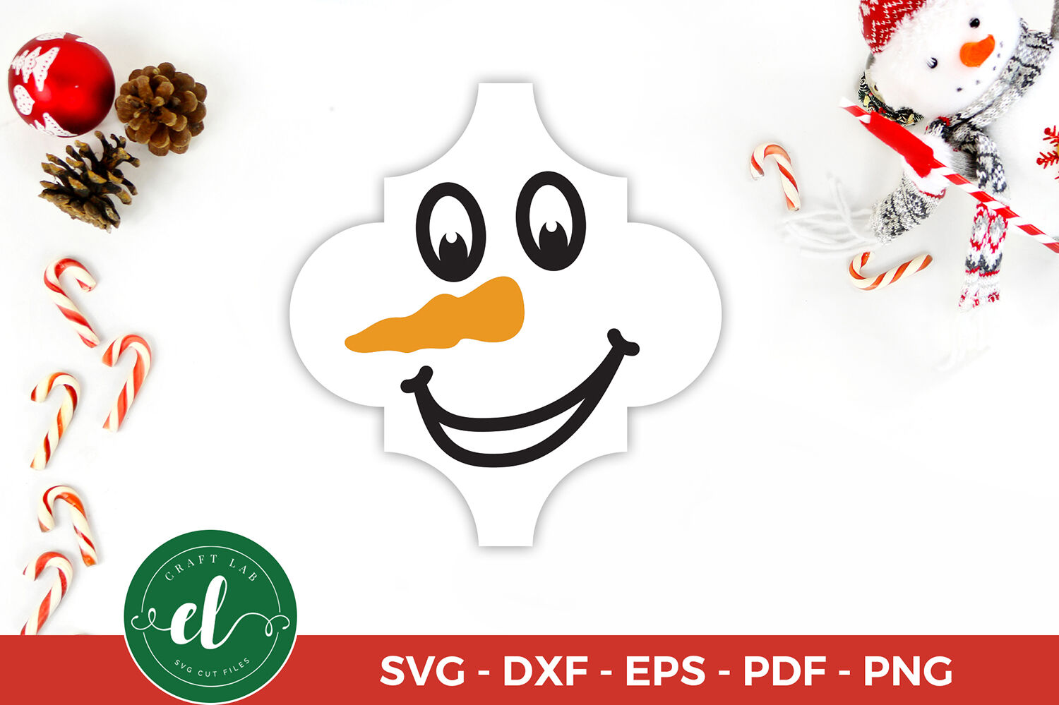 Arabesque Tile Ornament SVG, Snowman, Christmas SVG Cut ...