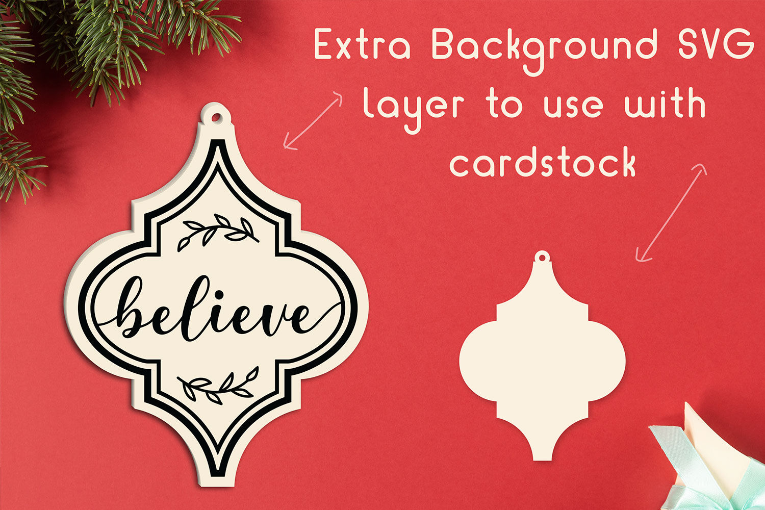 Christmas Arabesque Tile Ornament SVG Bundle - Christmas ...