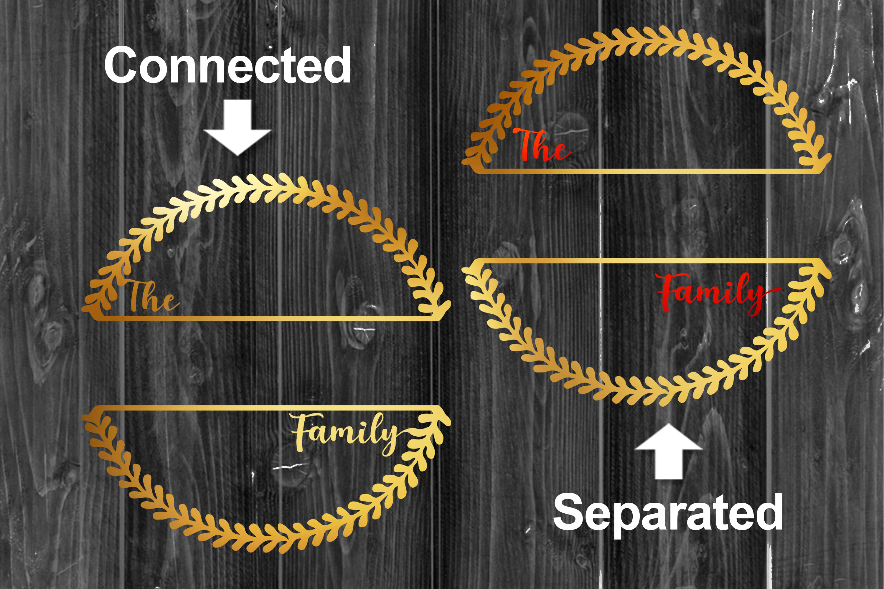 Download Family Name Wreath Monogram SVG Home Decor Design Clipart ...