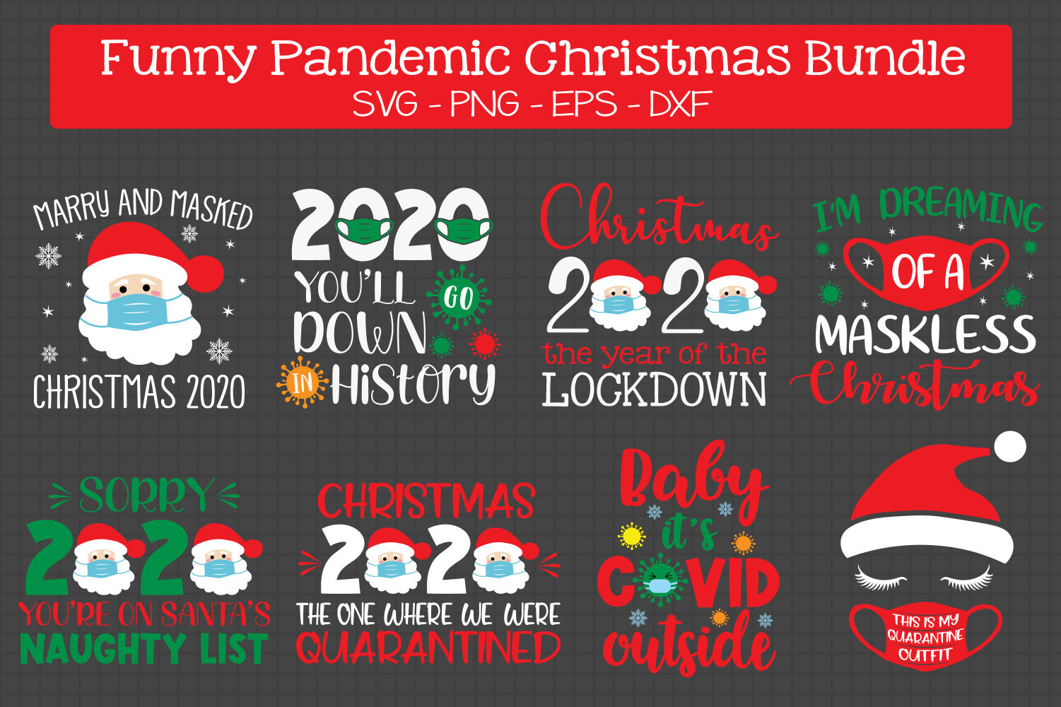 Download Pandemic Christmas Bundle Svg By All About Svg ...