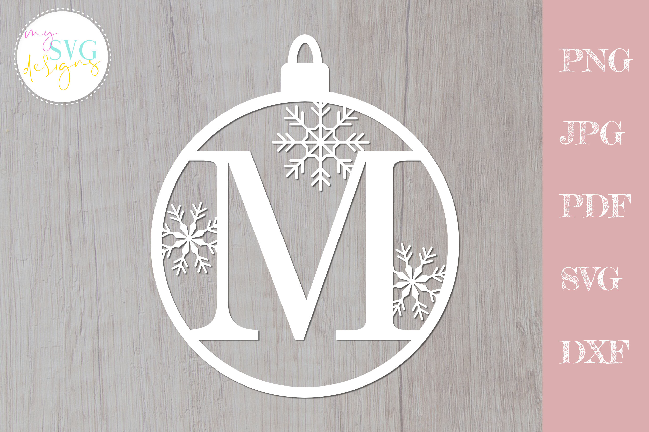 Download Christmas Monogram Svg Ornament Svg Letter M Svg Christmas Ball Svg By Mysvgdesigns Thehungryjpeg Com