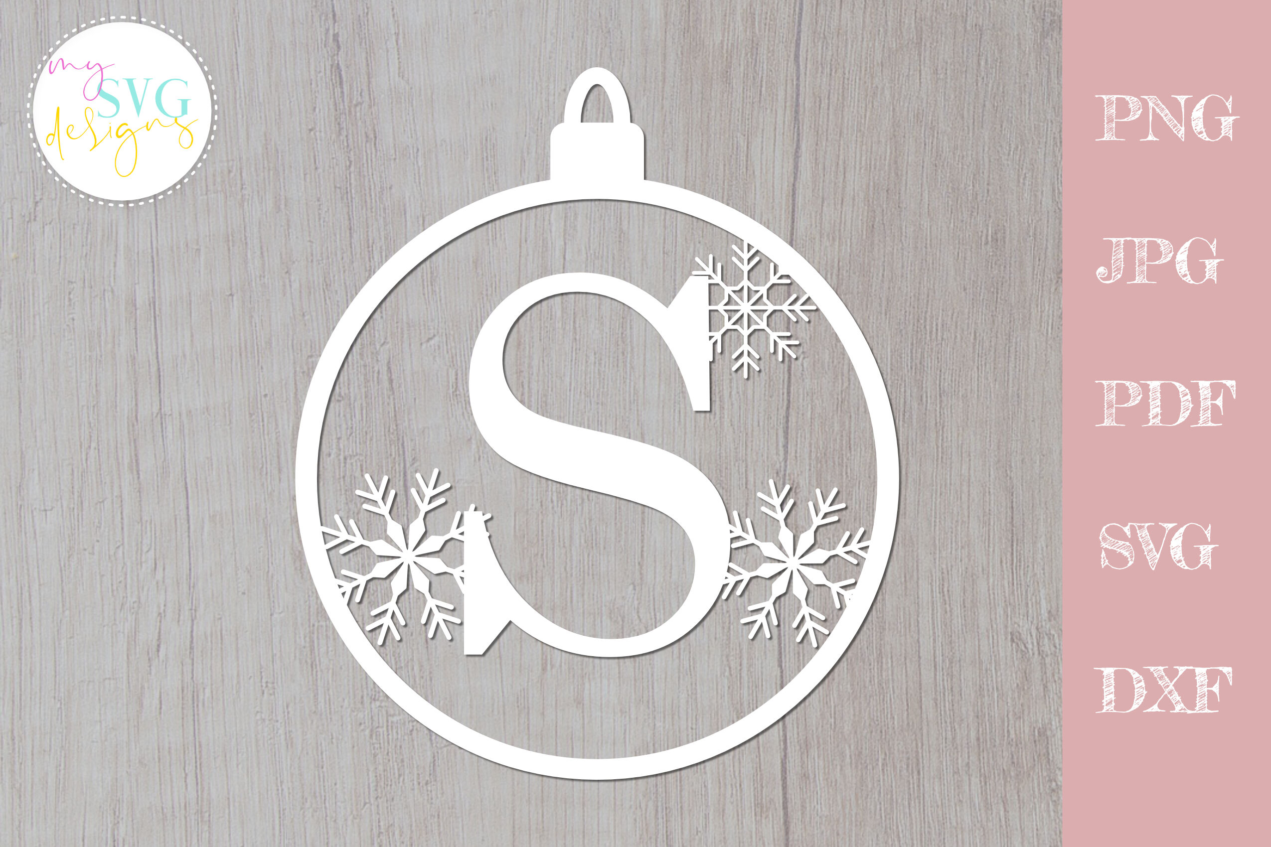 Download Christmas Ball Svg Christmas Monogram Svg Ornament Svg Letter S Svg By Mysvgdesigns Thehungryjpeg Com