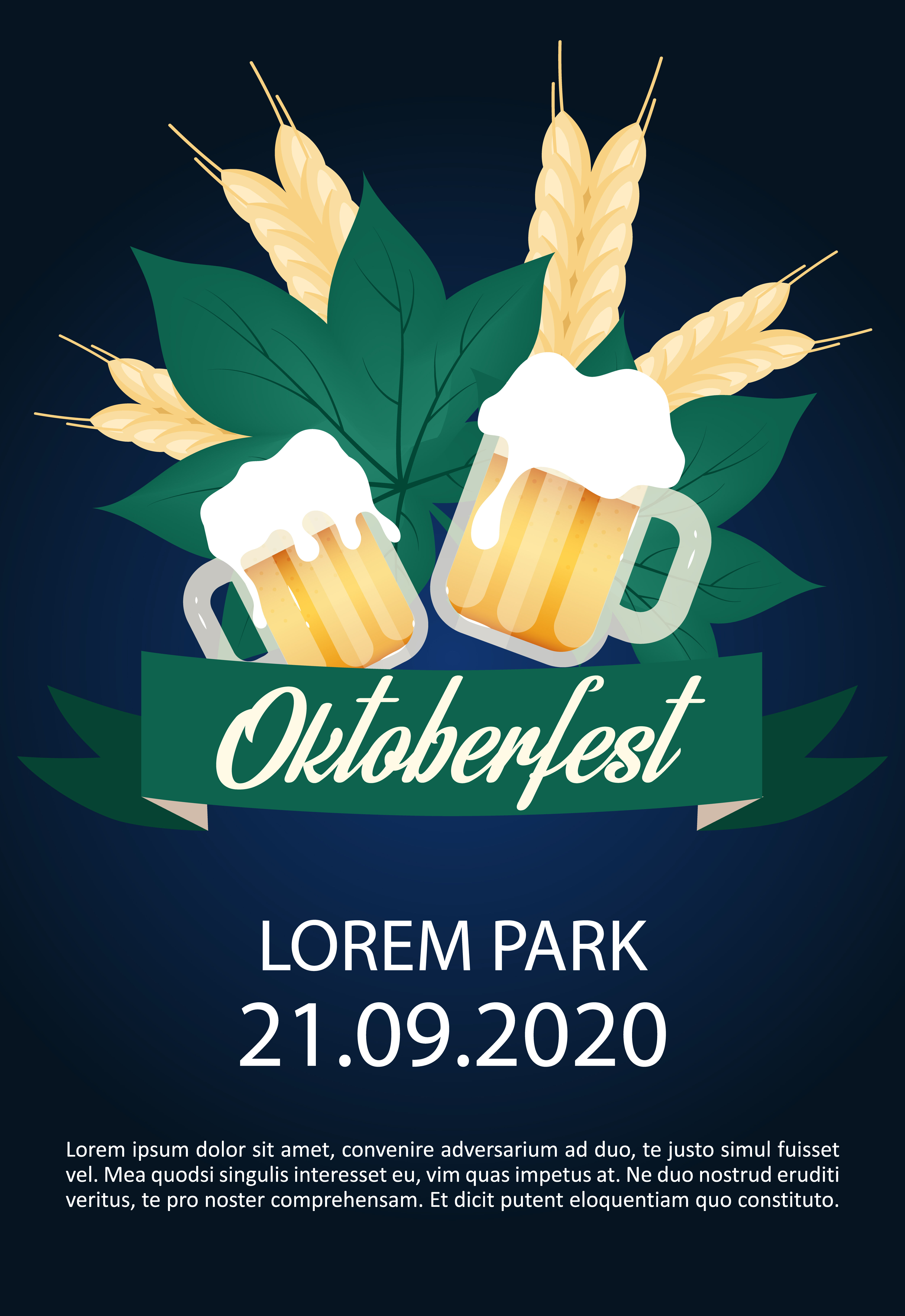 Oktoberfest Brochure Template By Ntl-studio 