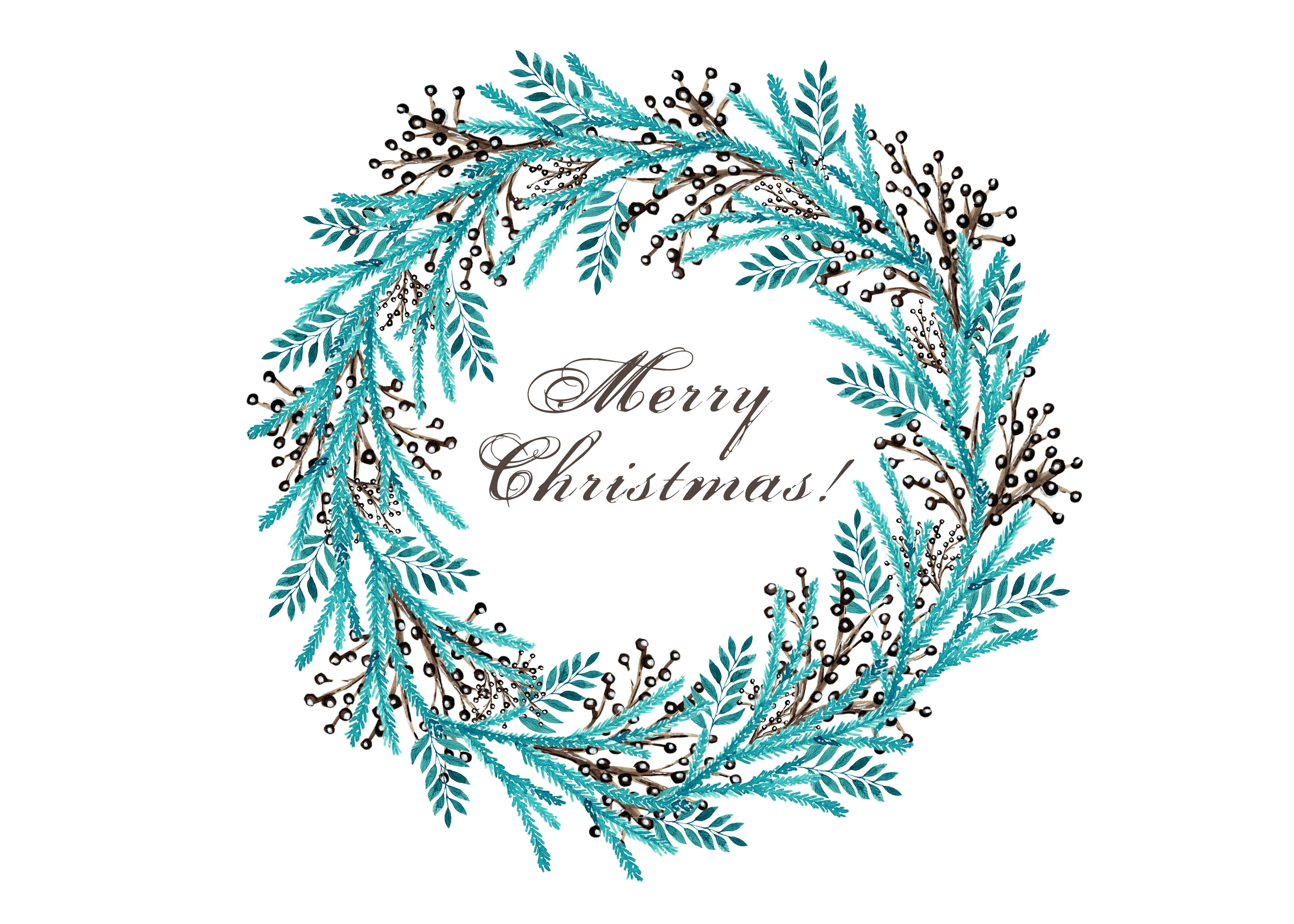 Vector Drawing in Doodle Style. Christmas Wreath. Simple Illustration New  Year, Winter Stock Illustration - Illustration of border, decorative:  283109892