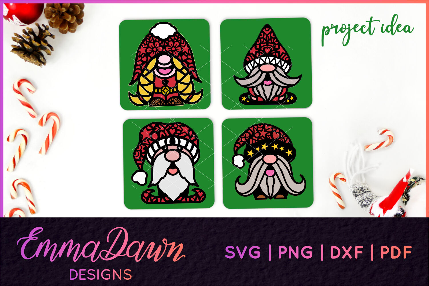 Download THE HAPPY HOLIDAY GNOME BUNDLE SVG 13 DESIGNS By Emma Dawn Designs | TheHungryJPEG.com