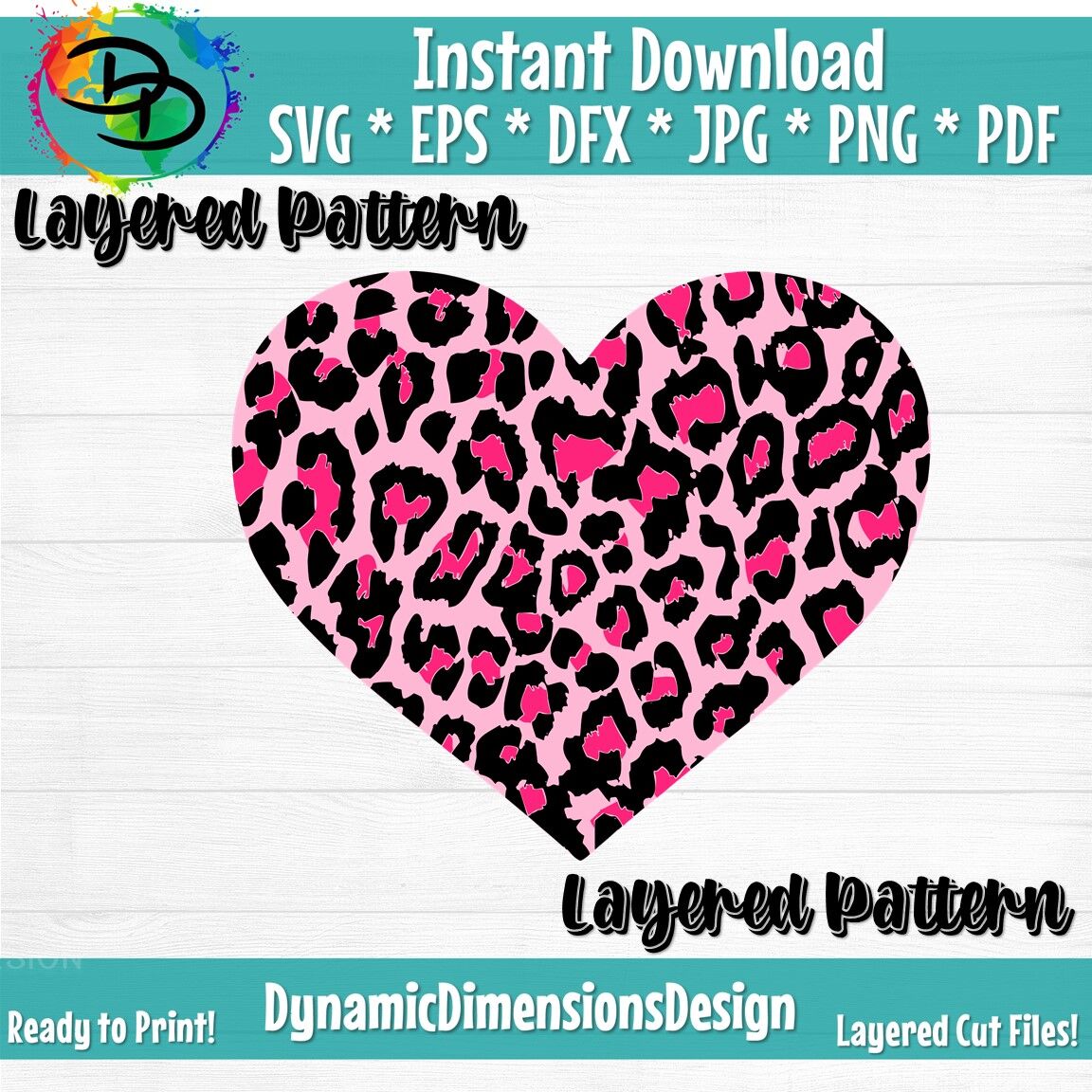 Download Leopard Print Heart Svg Valentine S Day Cut File Cute Girl Love Desi By Dynamic Dimensions Thehungryjpeg Com