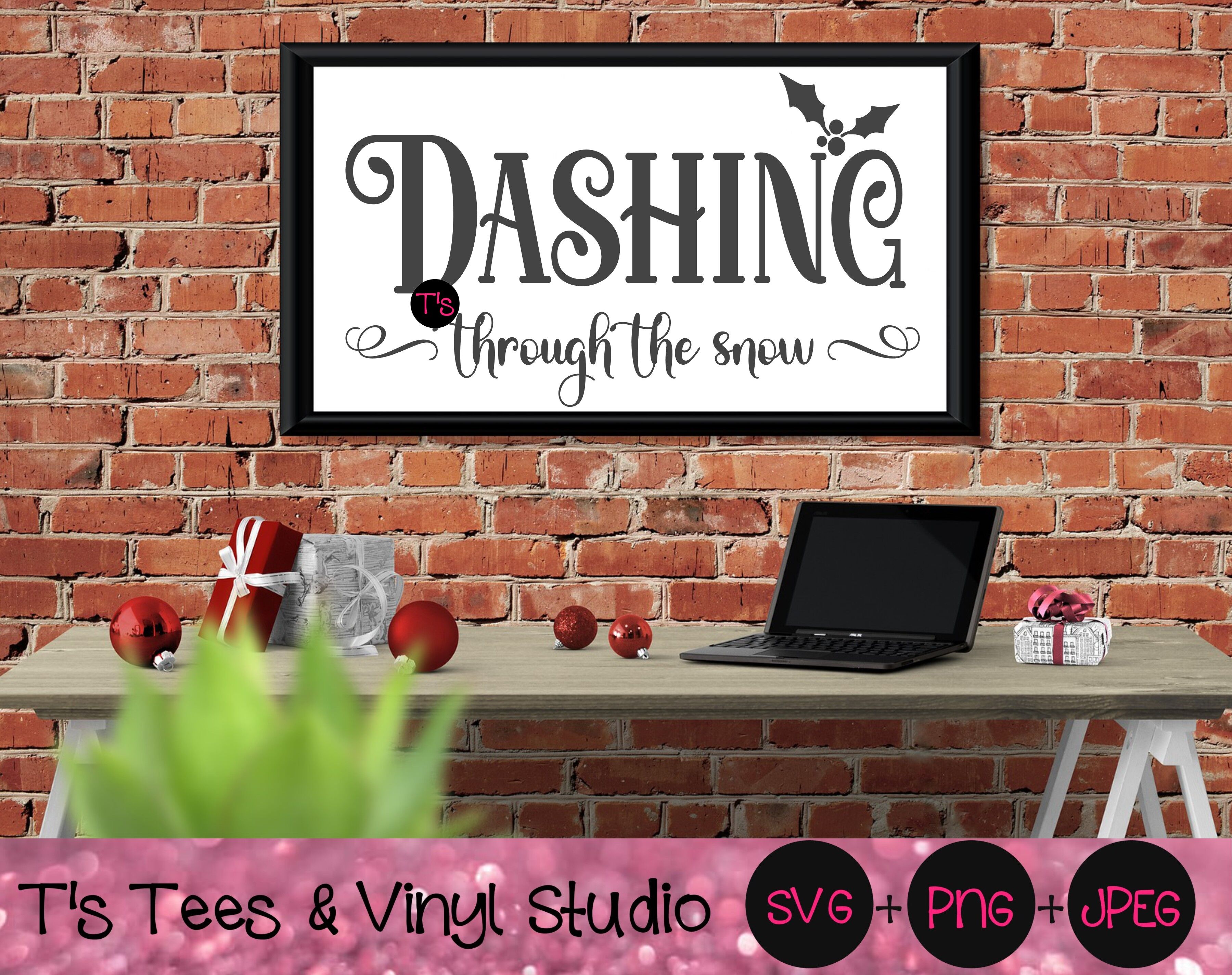 Download Dashing Through The Snow Svg, Christmas Cut File, Winter ...