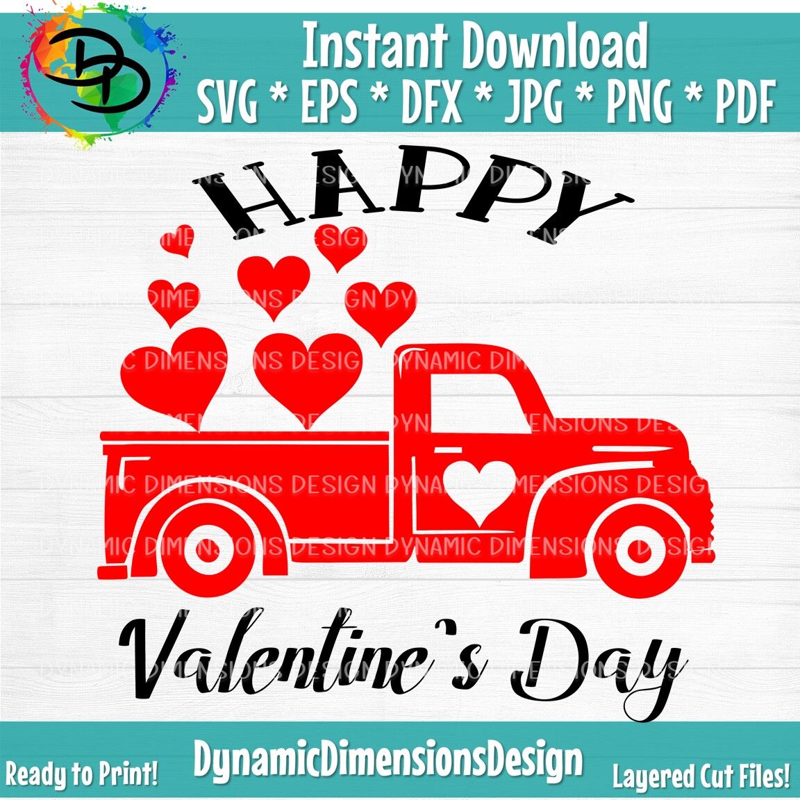 Download Valentines Vintage Truck Svg Happy Valentines Svg Valentine Day Svg By Dynamic Dimensions Thehungryjpeg Com