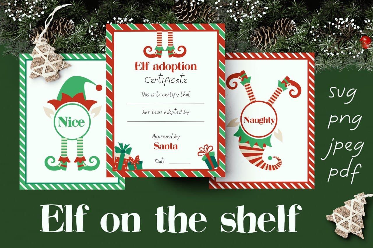 Cute Christmas SVG bundle. By Inkoly | TheHungryJPEG.com