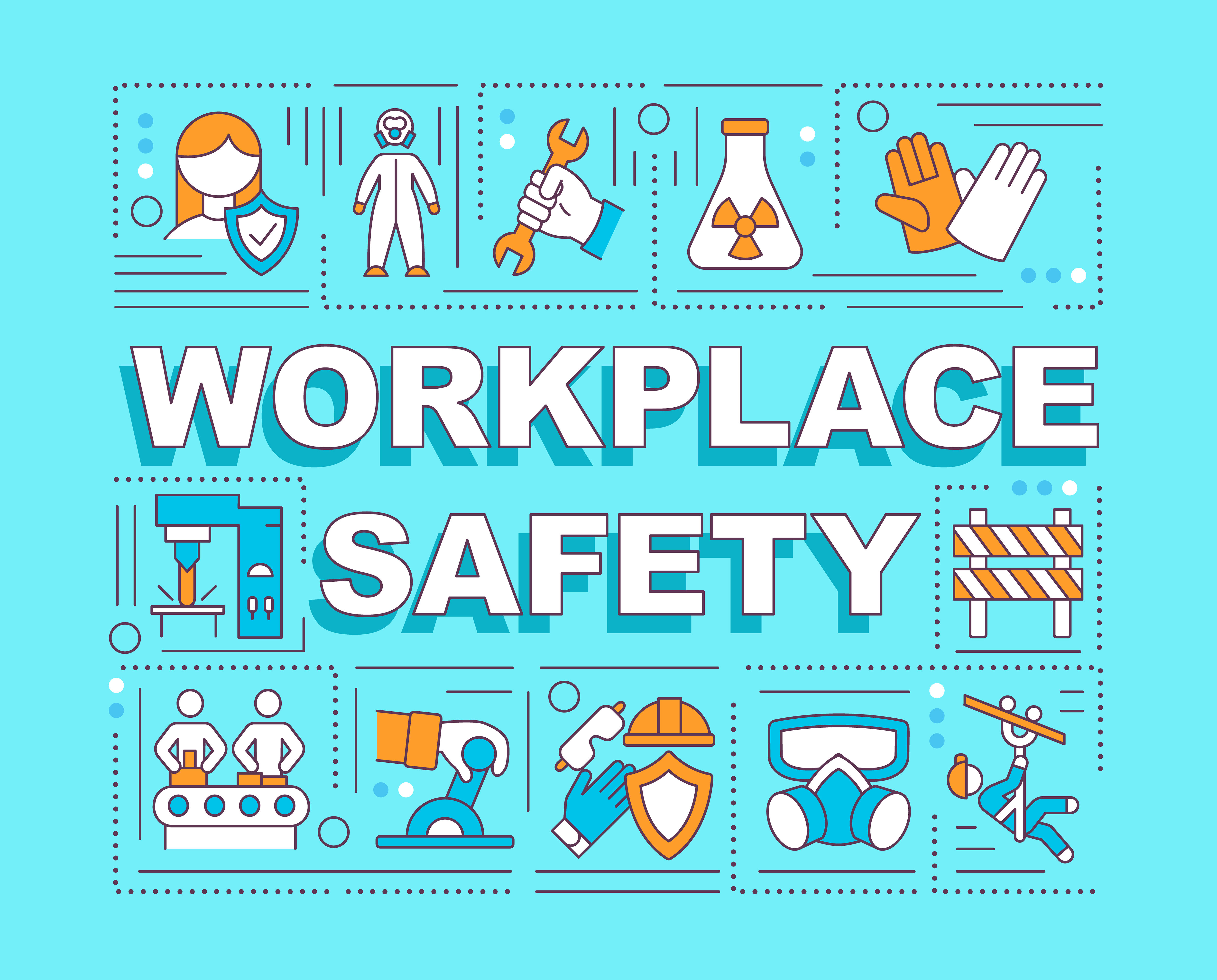 Workplace Safety Word Concepts Banner By Bsd Studio 