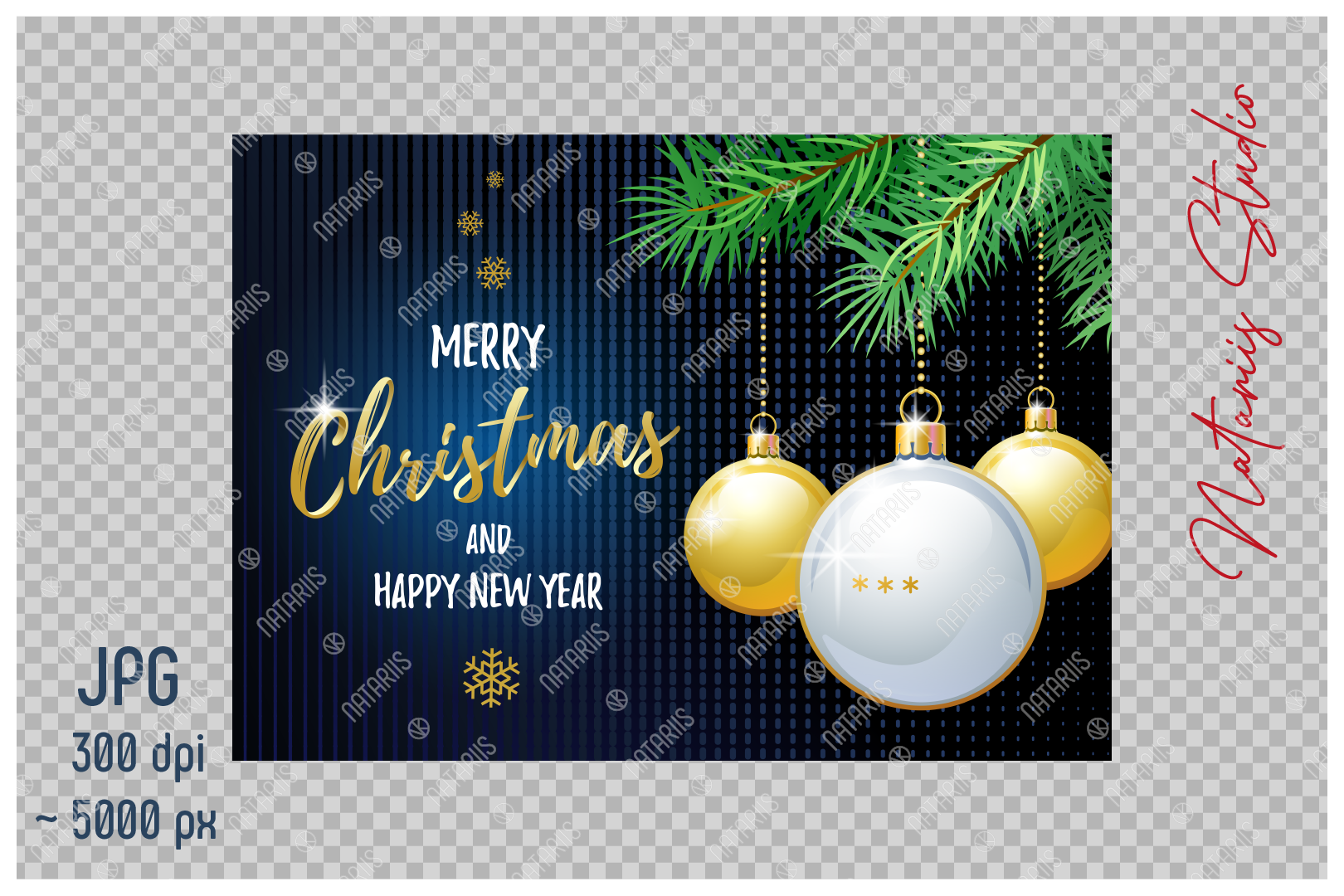 Ping Pong. Big Bundle of Christmas Sports Greeting Cards. By Natariis